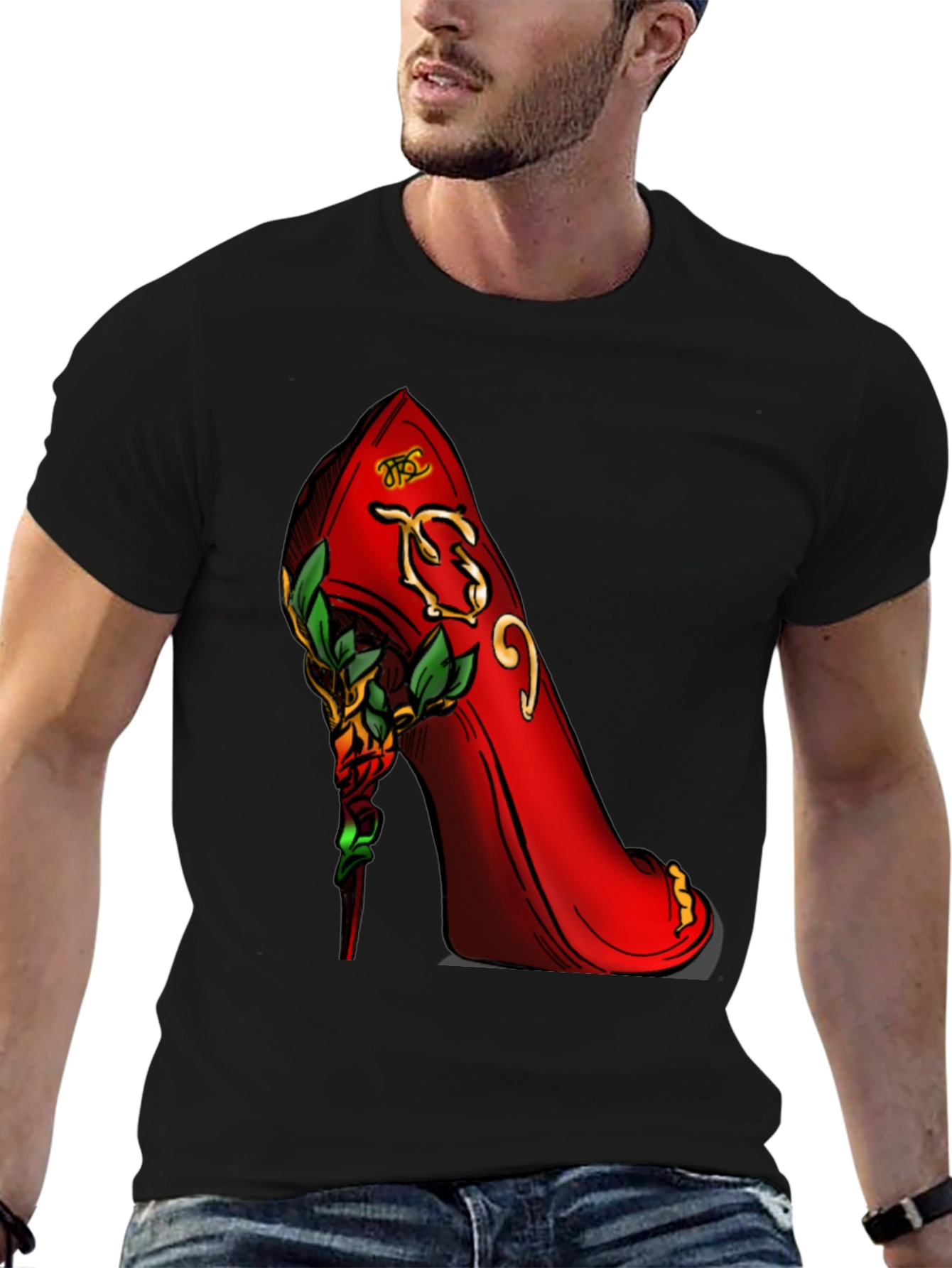 Red High Heel Graphic T-Shirt