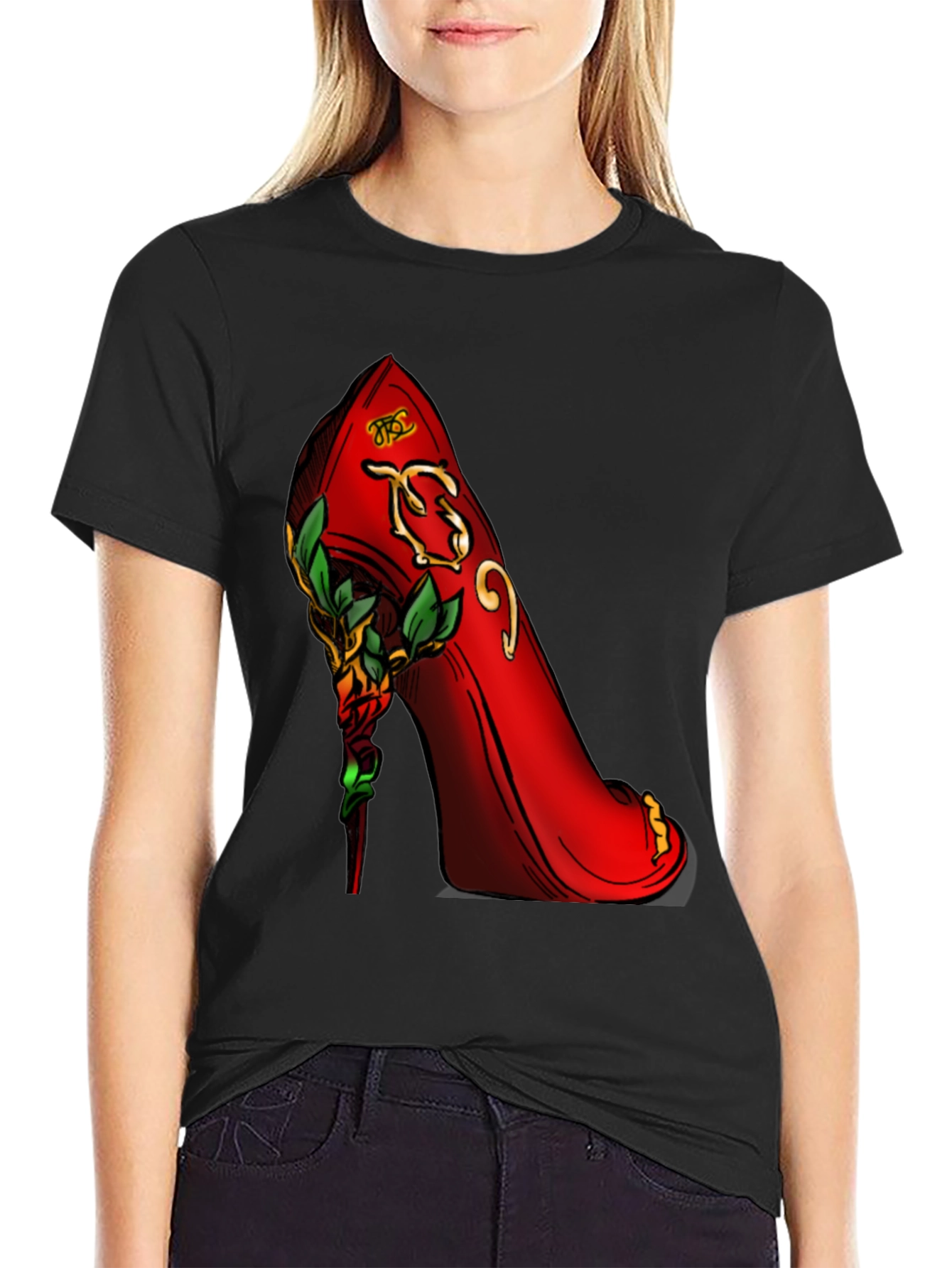 Red High Heel Graphic T-Shirt