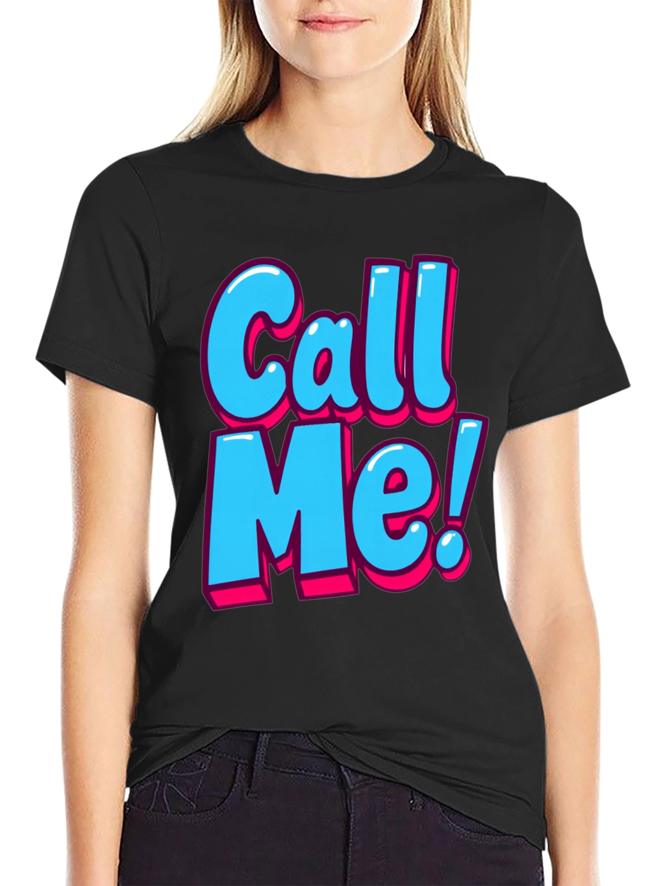 Call Me Graphic T-Shirt - Fun Statement Tee
