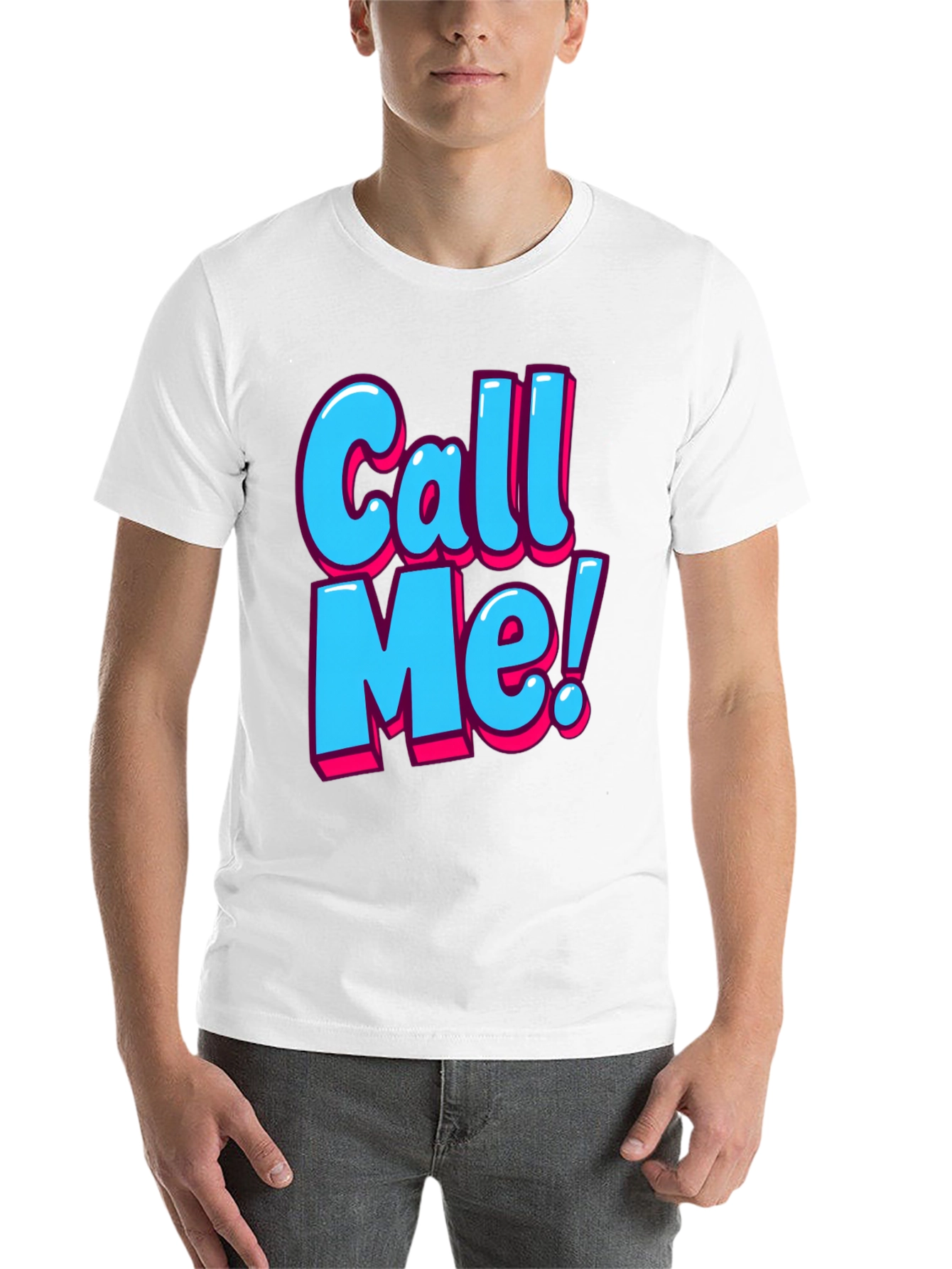 Call Me Graphic T-Shirt - Fun Statement Tee