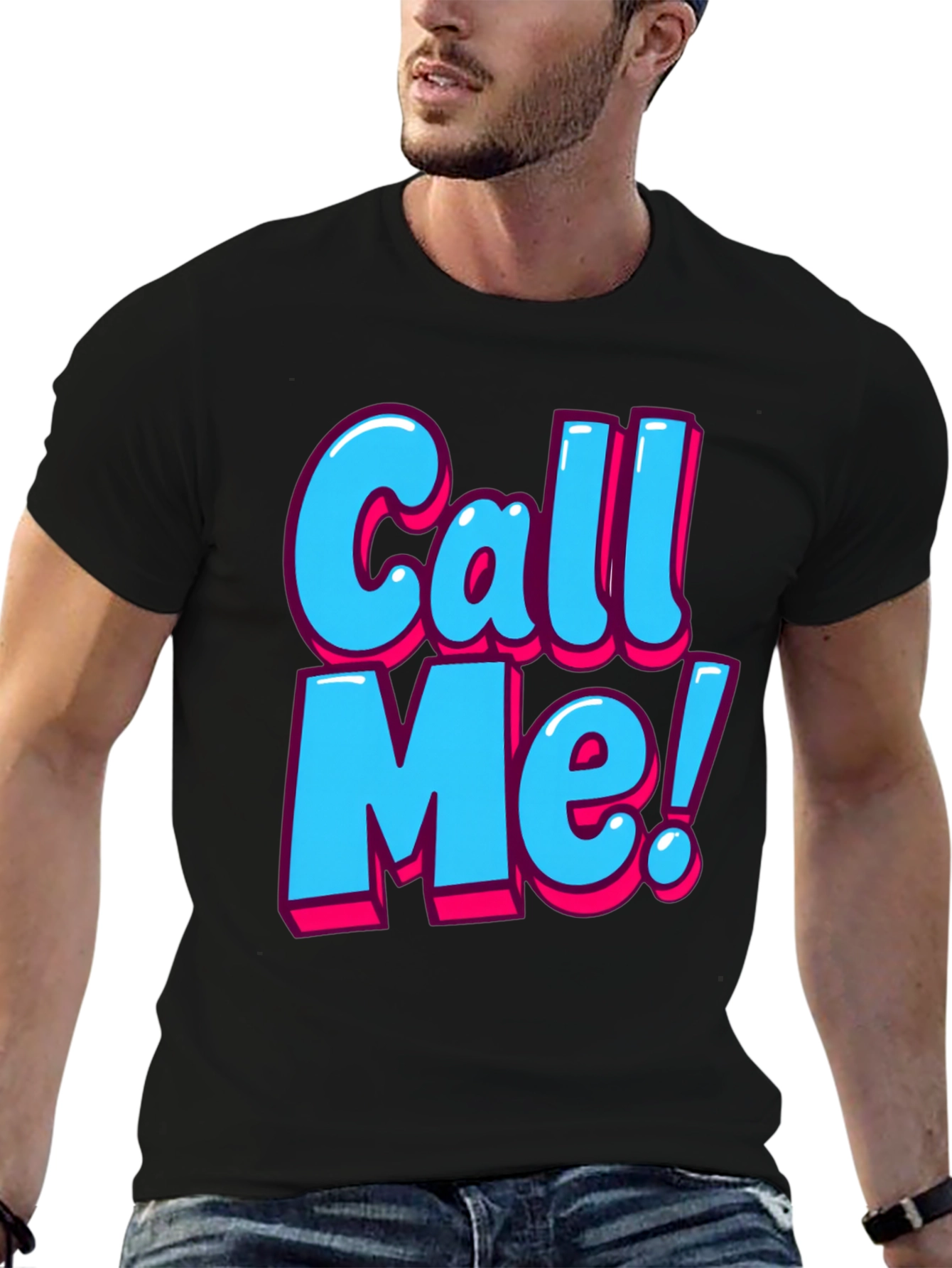 Call Me Graphic T-Shirt - Fun Statement Tee