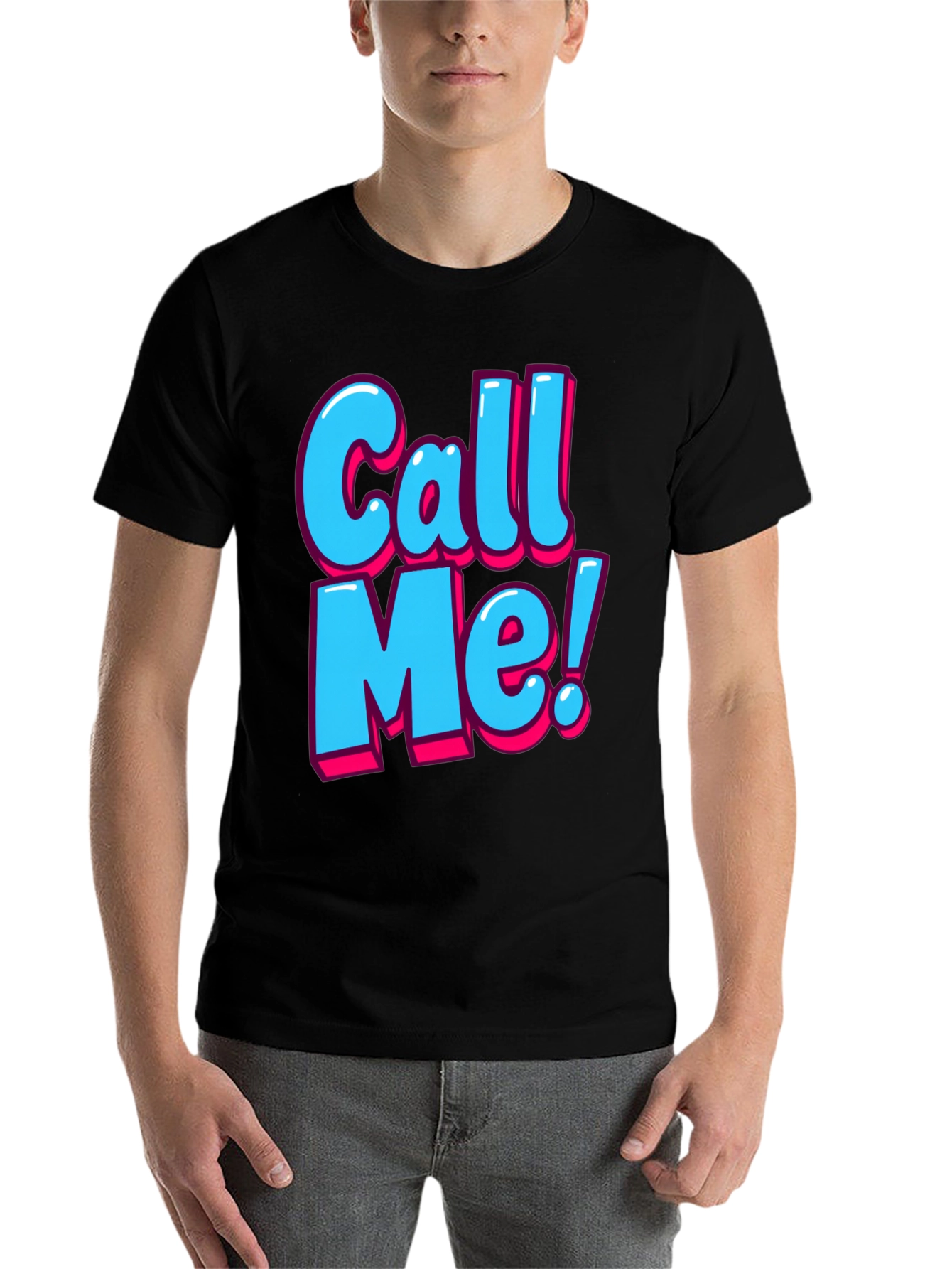 Call Me Graphic T-Shirt - Fun Statement Tee