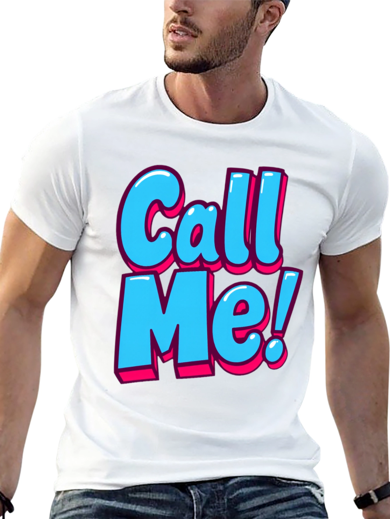 Call Me Graphic T-Shirt - Fun Statement Tee