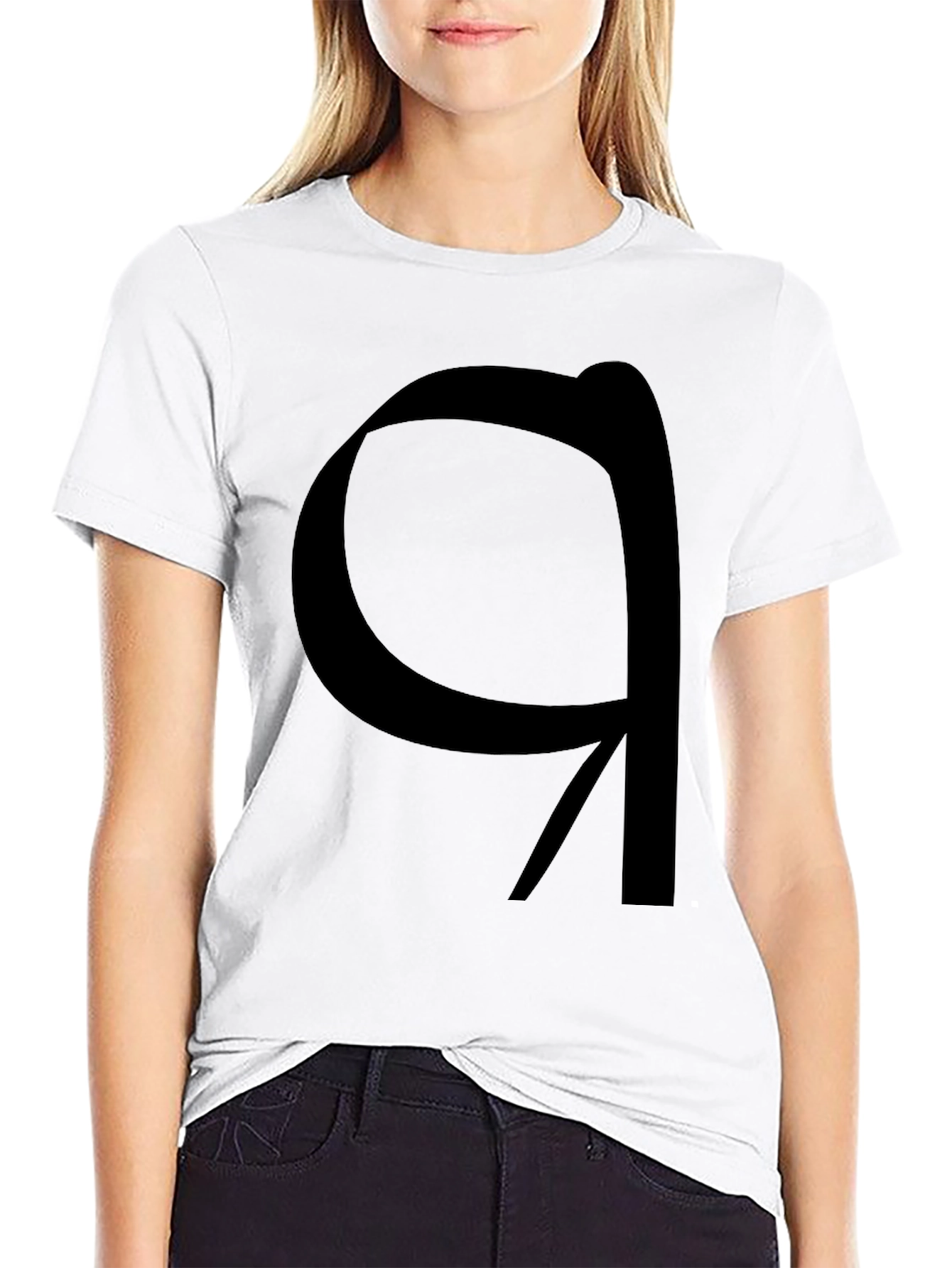 Modern Graphic Tee - Black Artistic Symbol