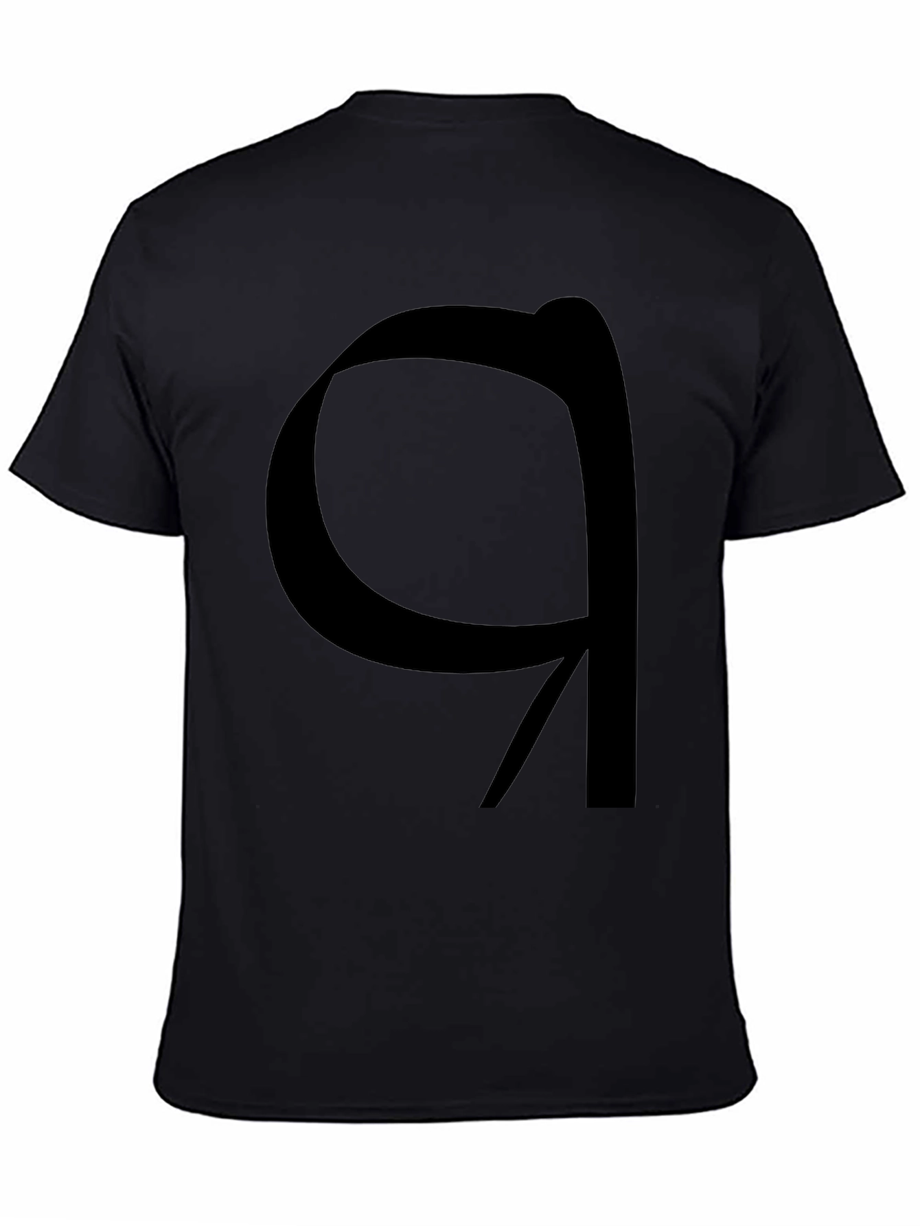 Modern Graphic Tee - Black Artistic Symbol