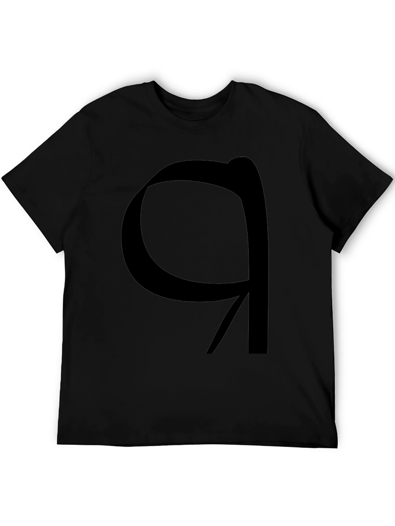 Modern Graphic Tee - Black Artistic Symbol