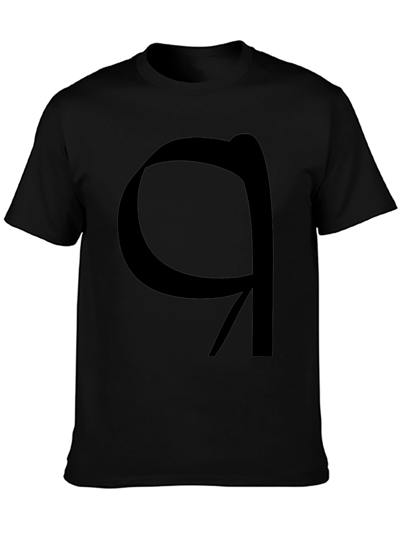 Modern Graphic Tee - Black Artistic Symbol