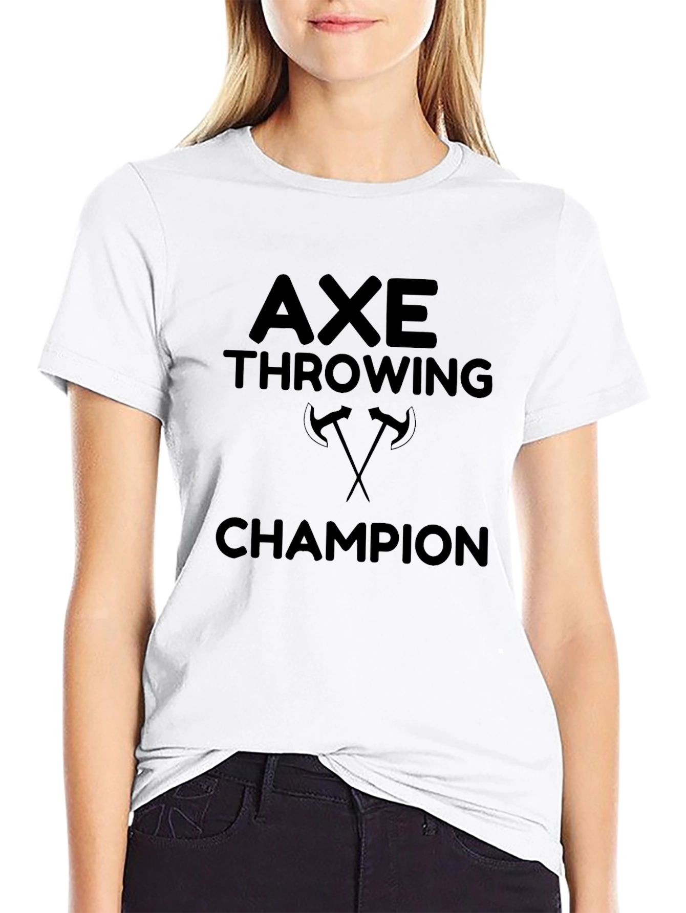 Axe Throwing Champion Black T-Shirt