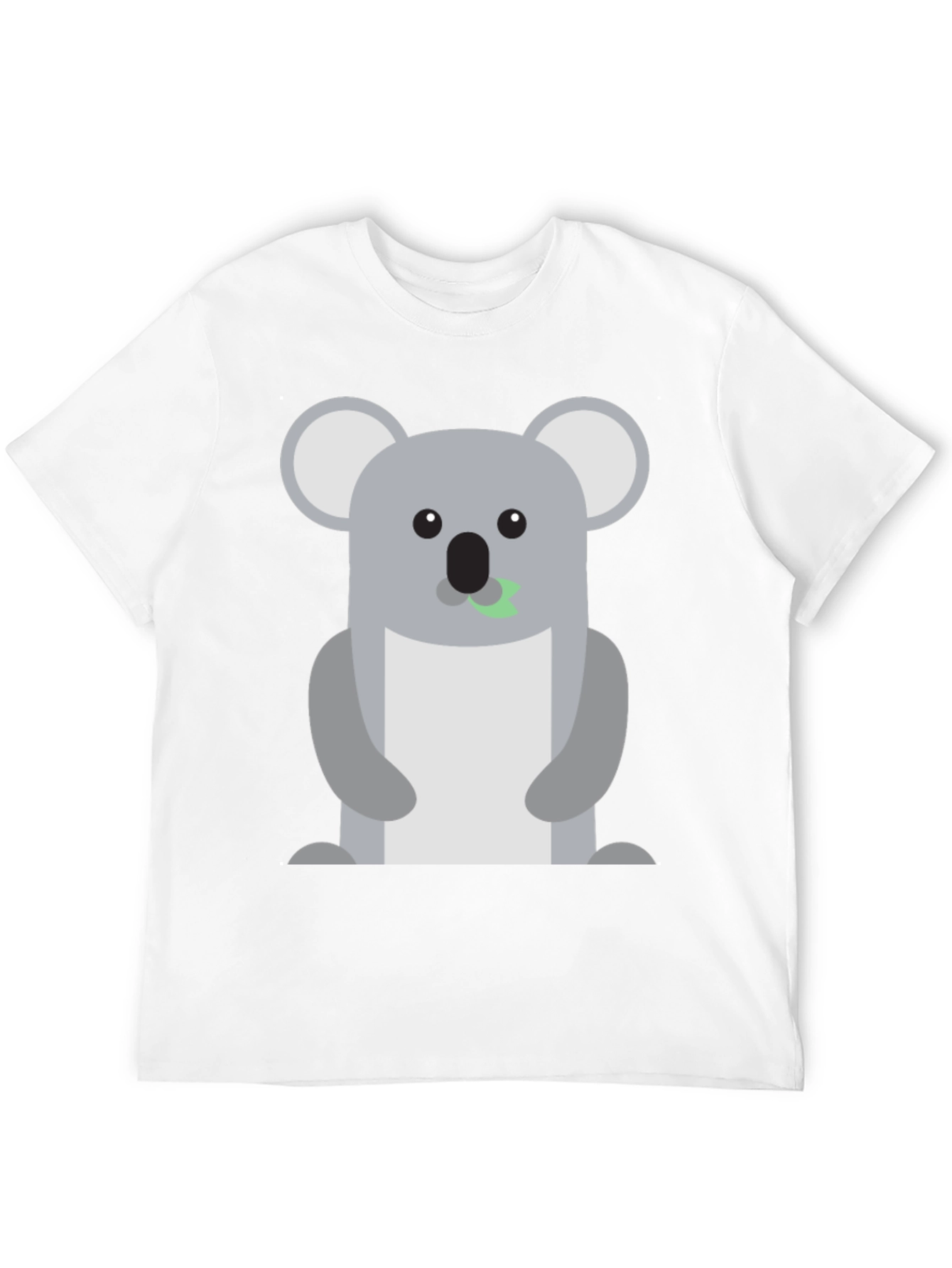 Cute Koala Graphic Black T-Shirt