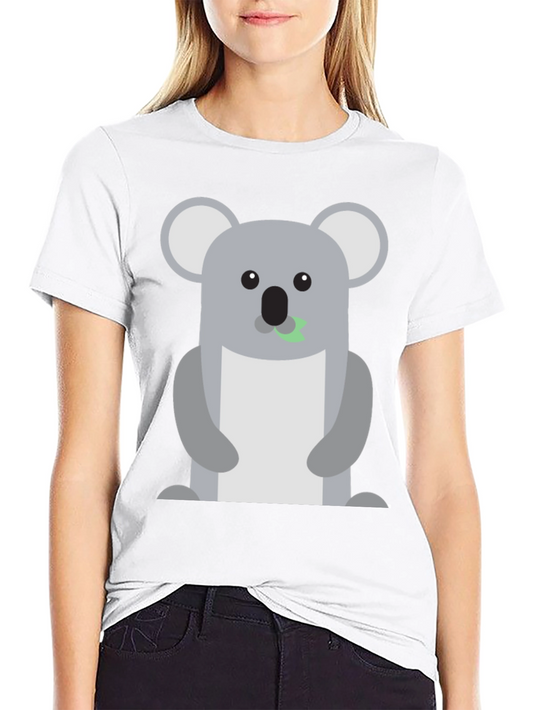 Cute Koala Graphic Black T-Shirt