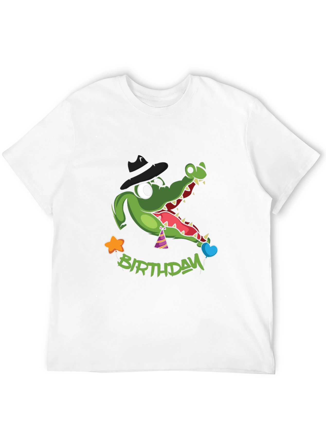 Cartoon Alligator Birthday T-Shirt