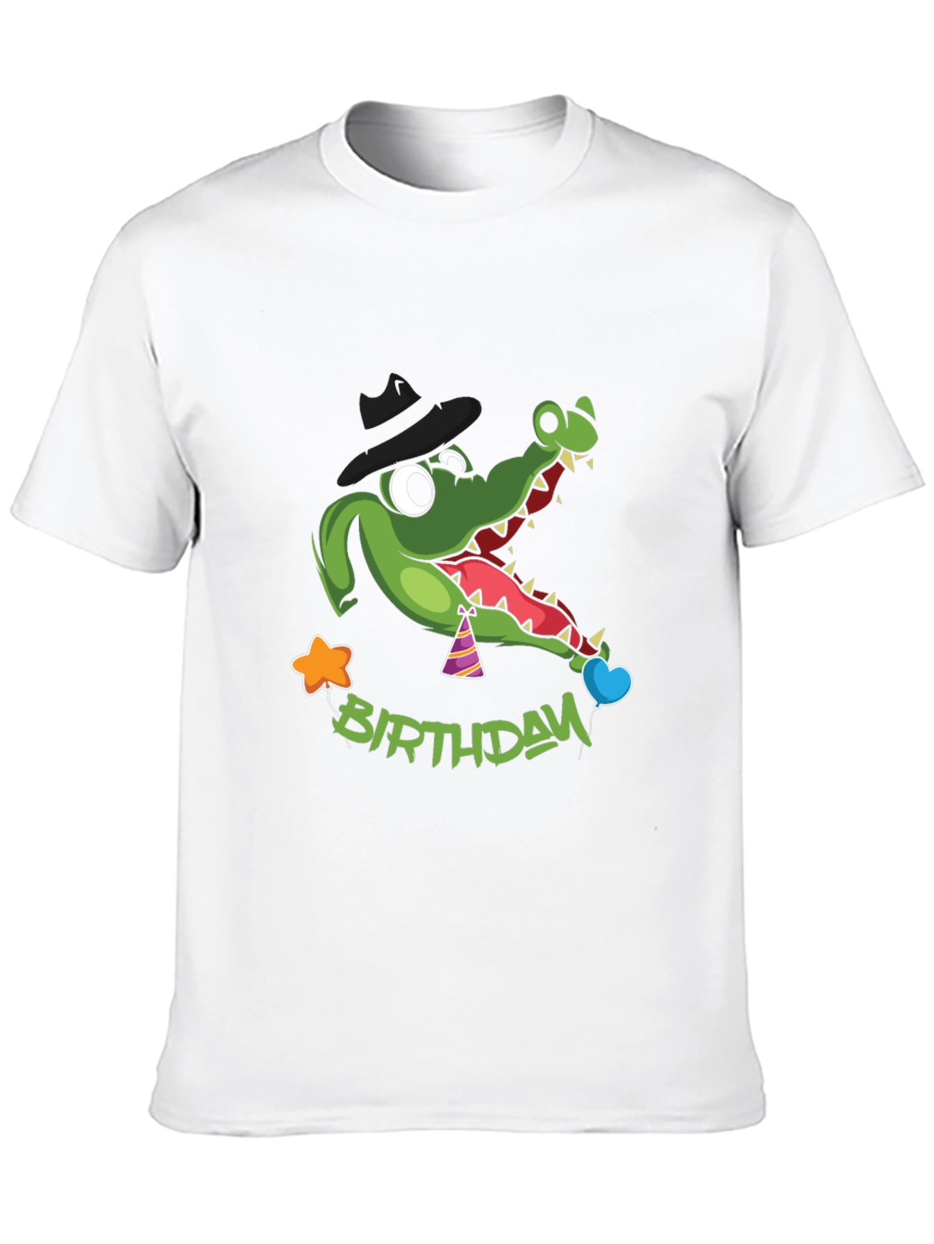 Cartoon Alligator Birthday T-Shirt