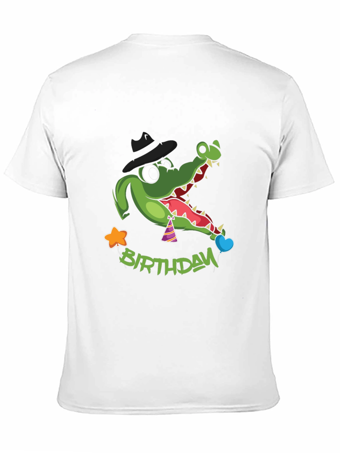 Cartoon Alligator Birthday T-Shirt