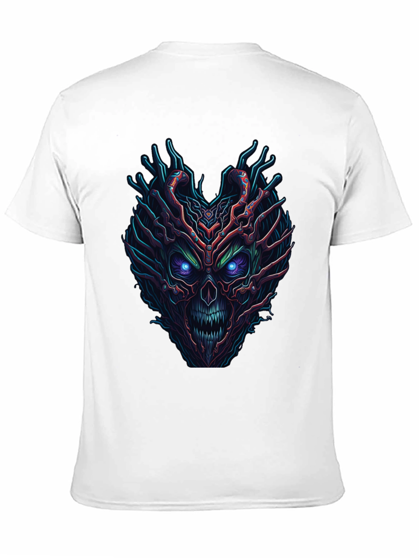 Monster Face Graphic Black T-Shirt