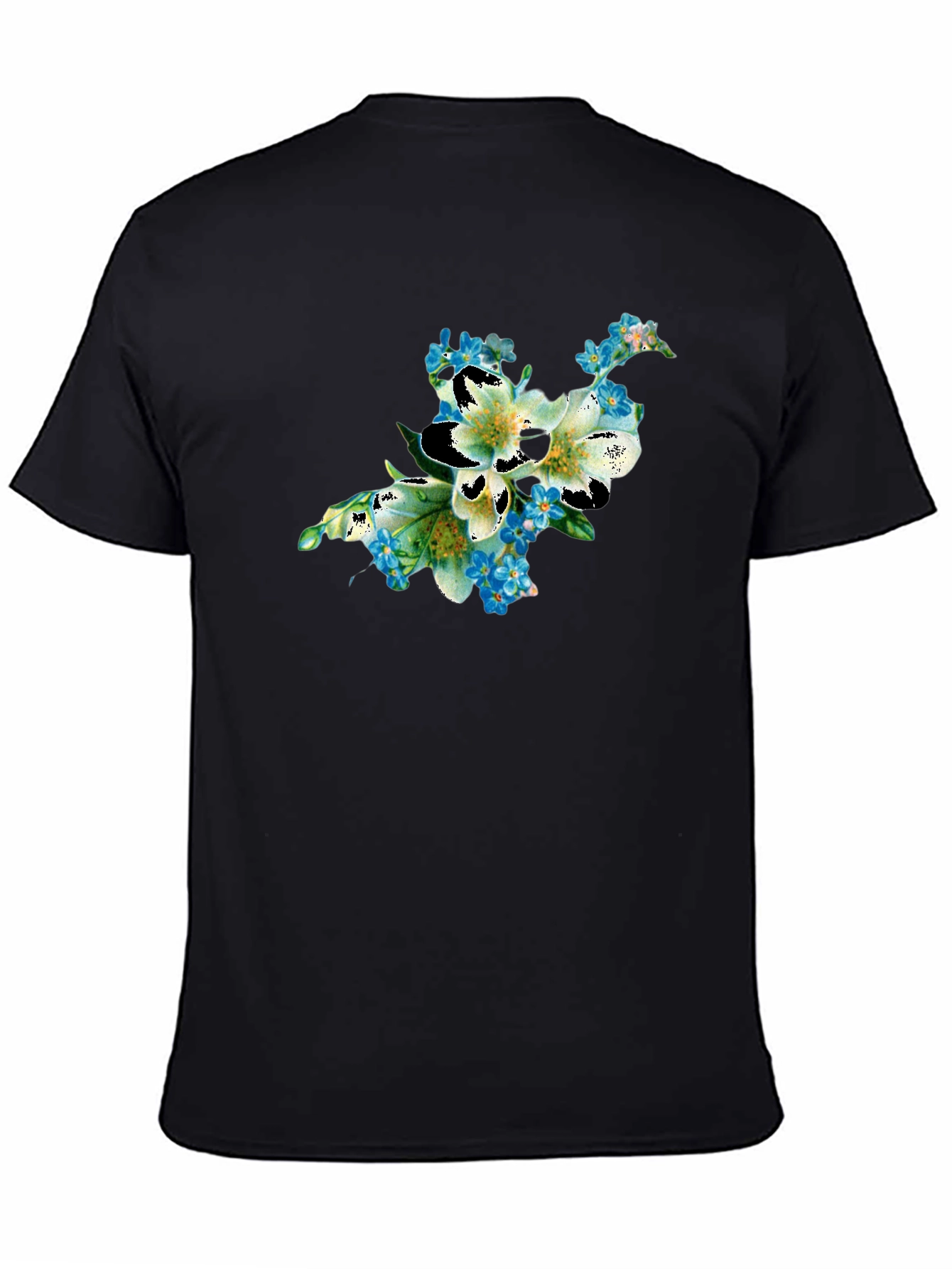 Floral T-Shirt: Lily & Forget-Me-Nots