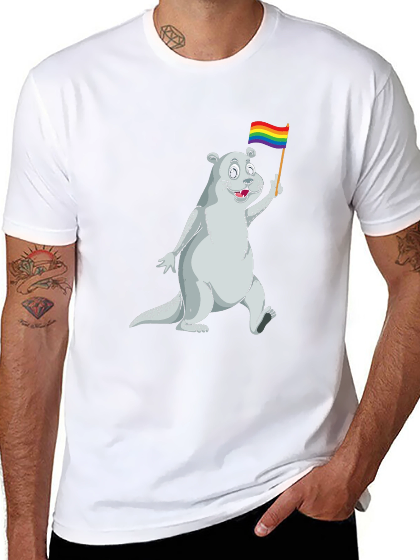 Otter Pride T-Shirt - LGBTQ+ Supporter Apparel