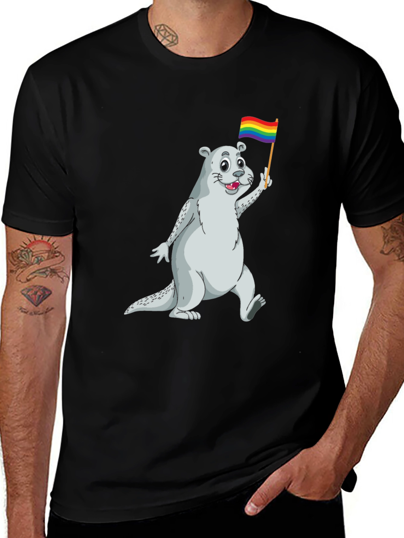 Otter Pride T-Shirt - LGBTQ+ Supporter Apparel