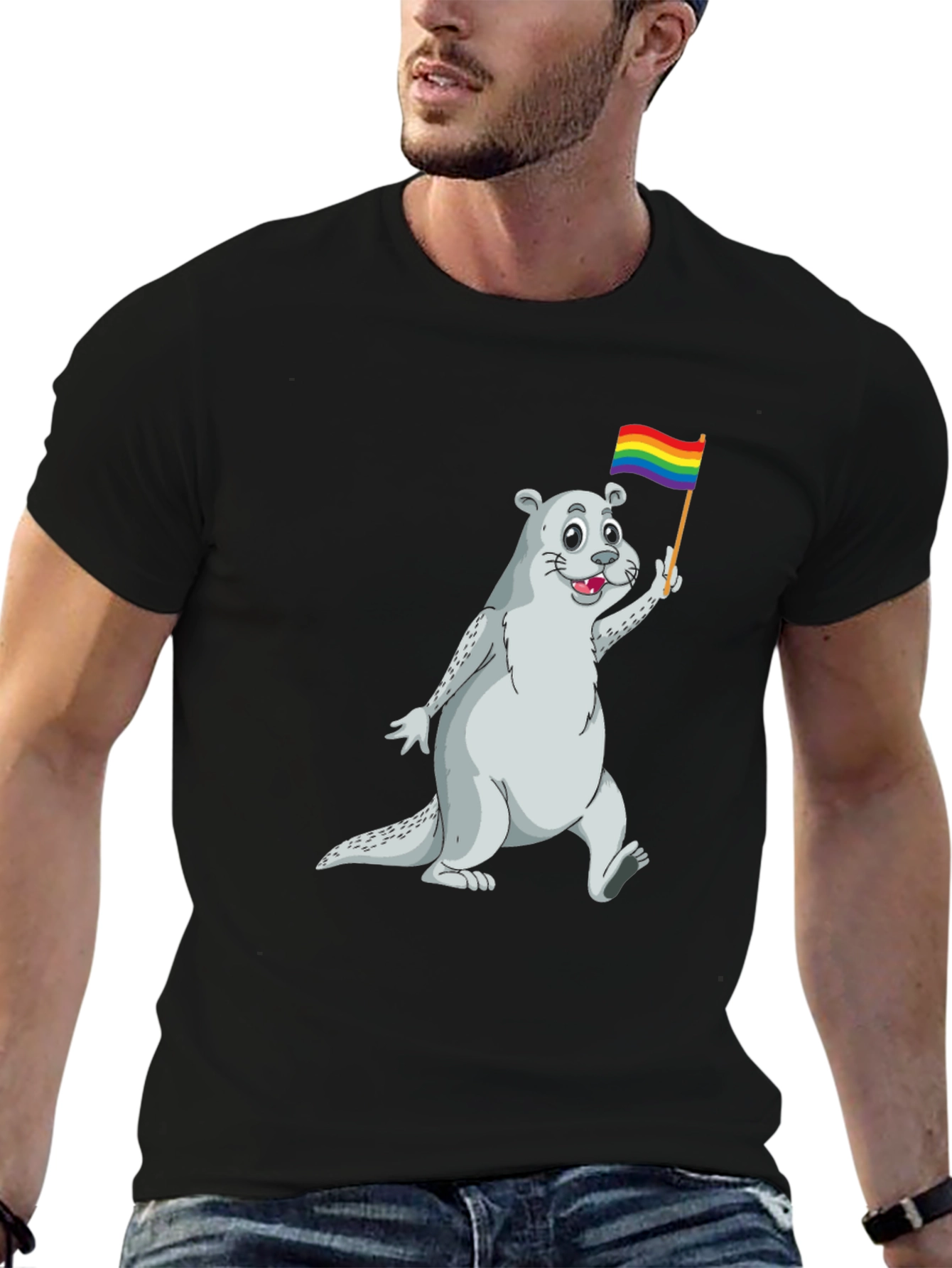 Otter Pride T-Shirt - LGBTQ+ Supporter Apparel