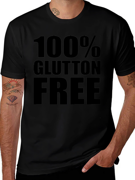 100% Gluten Free Black Graphic Tee
