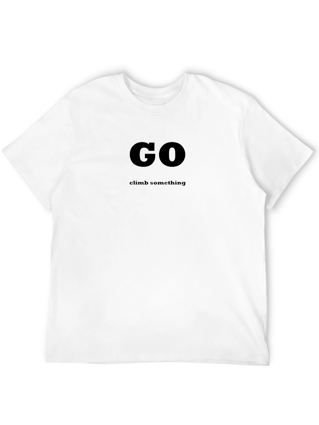 Go Climb Something Black Graphic T-Shirt