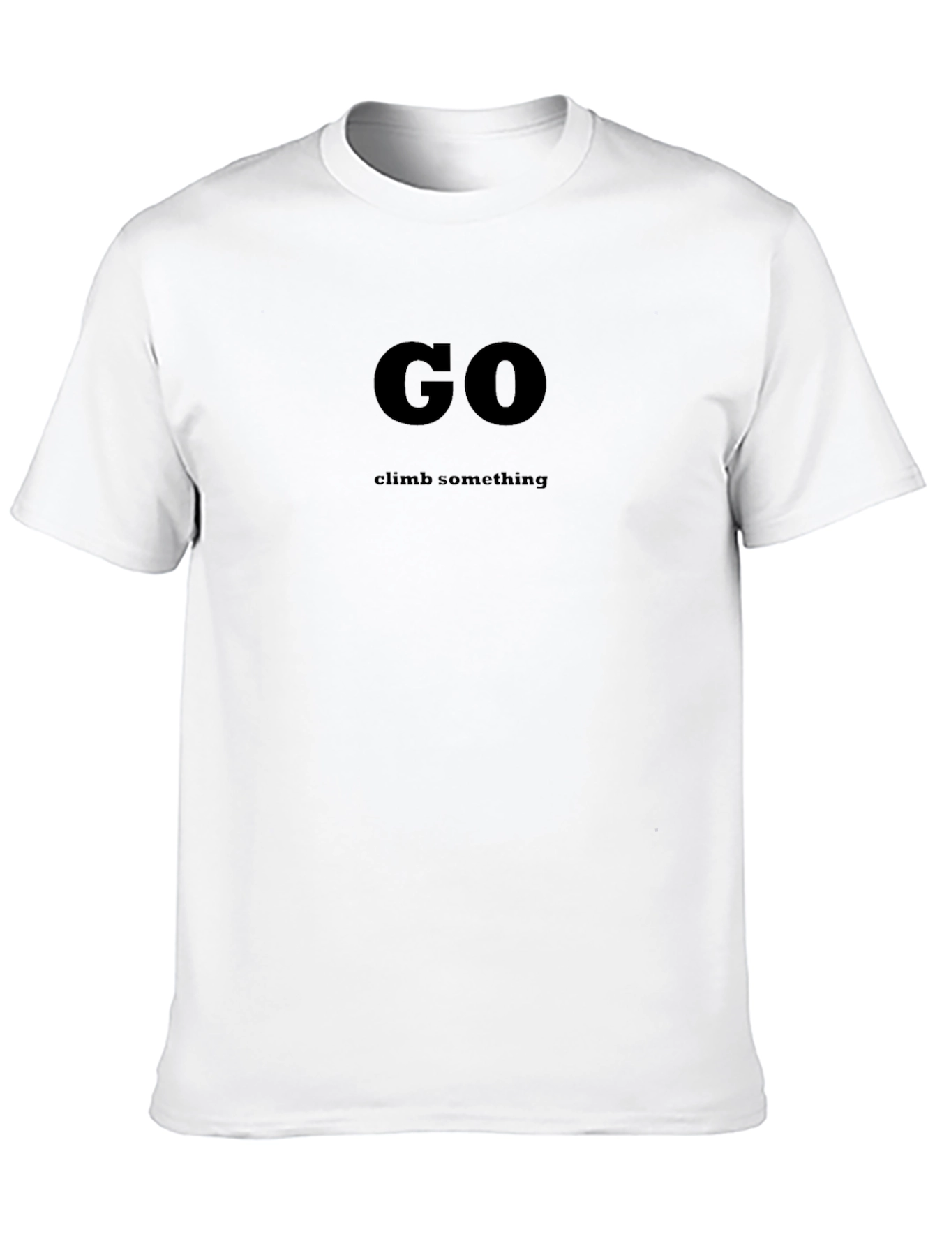 Go Climb Something Black Graphic T-Shirt