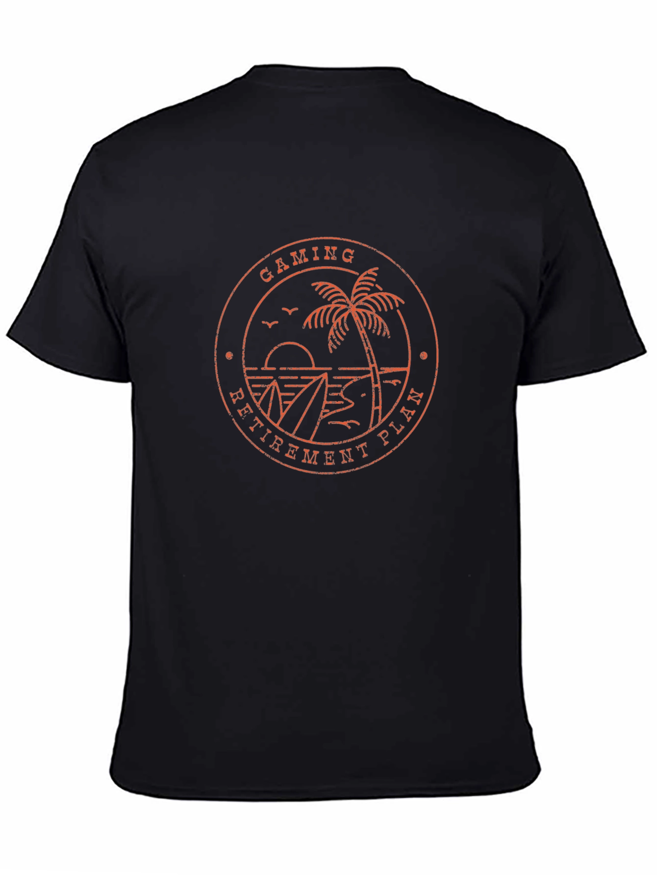Gaming Retirement Plan T-Shirt - Beach Design