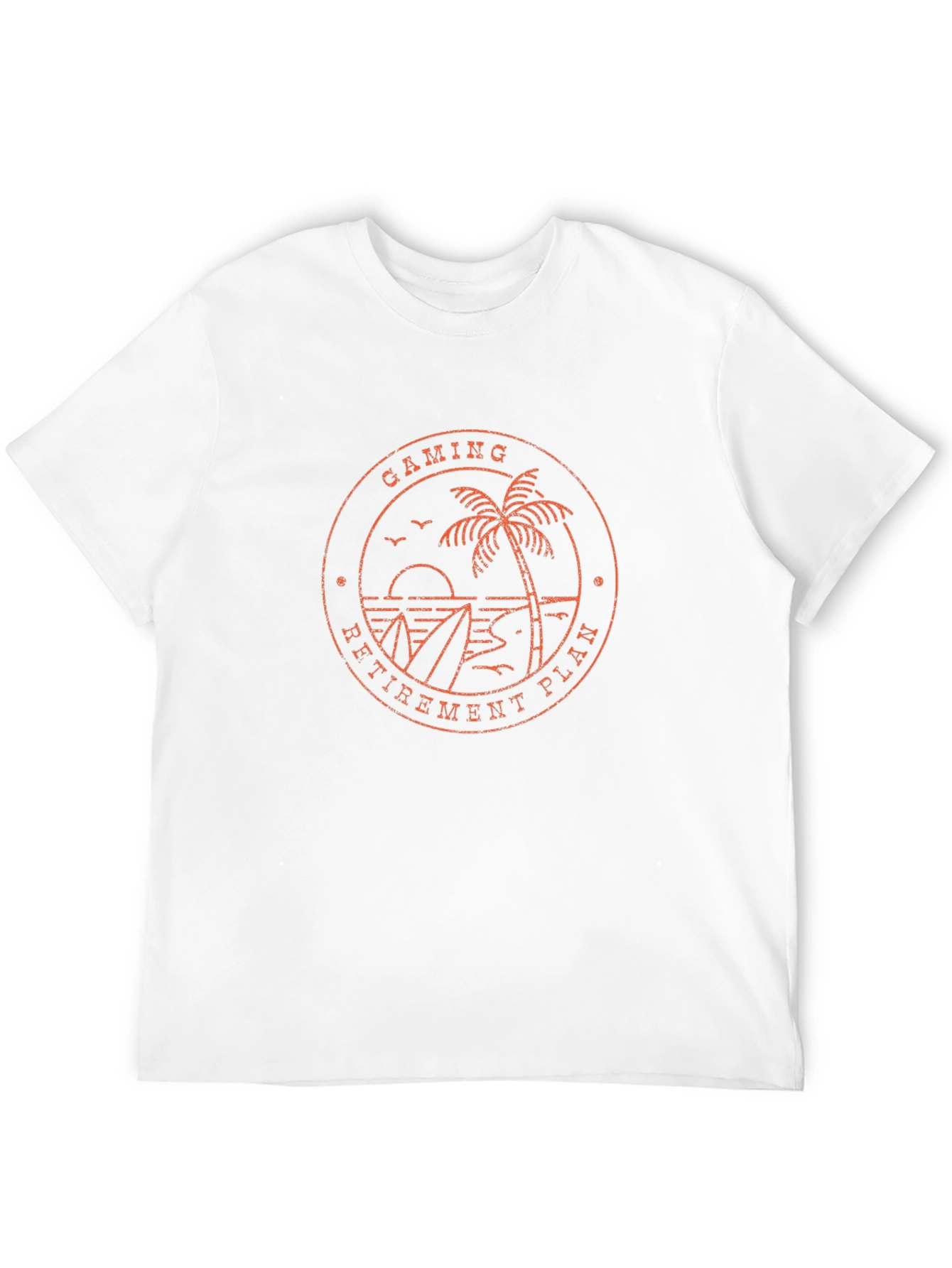 Gaming Retirement Plan T-Shirt - Beach Design