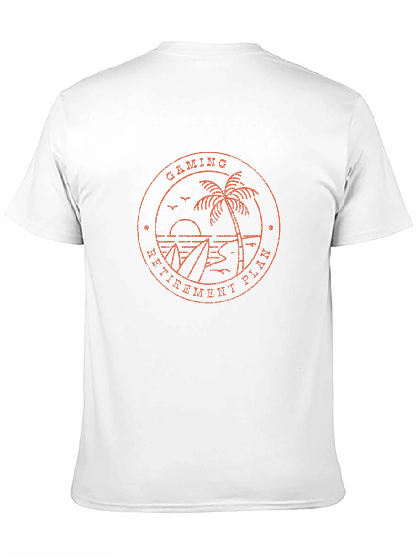 Gaming Retirement Plan T-Shirt - Beach Design