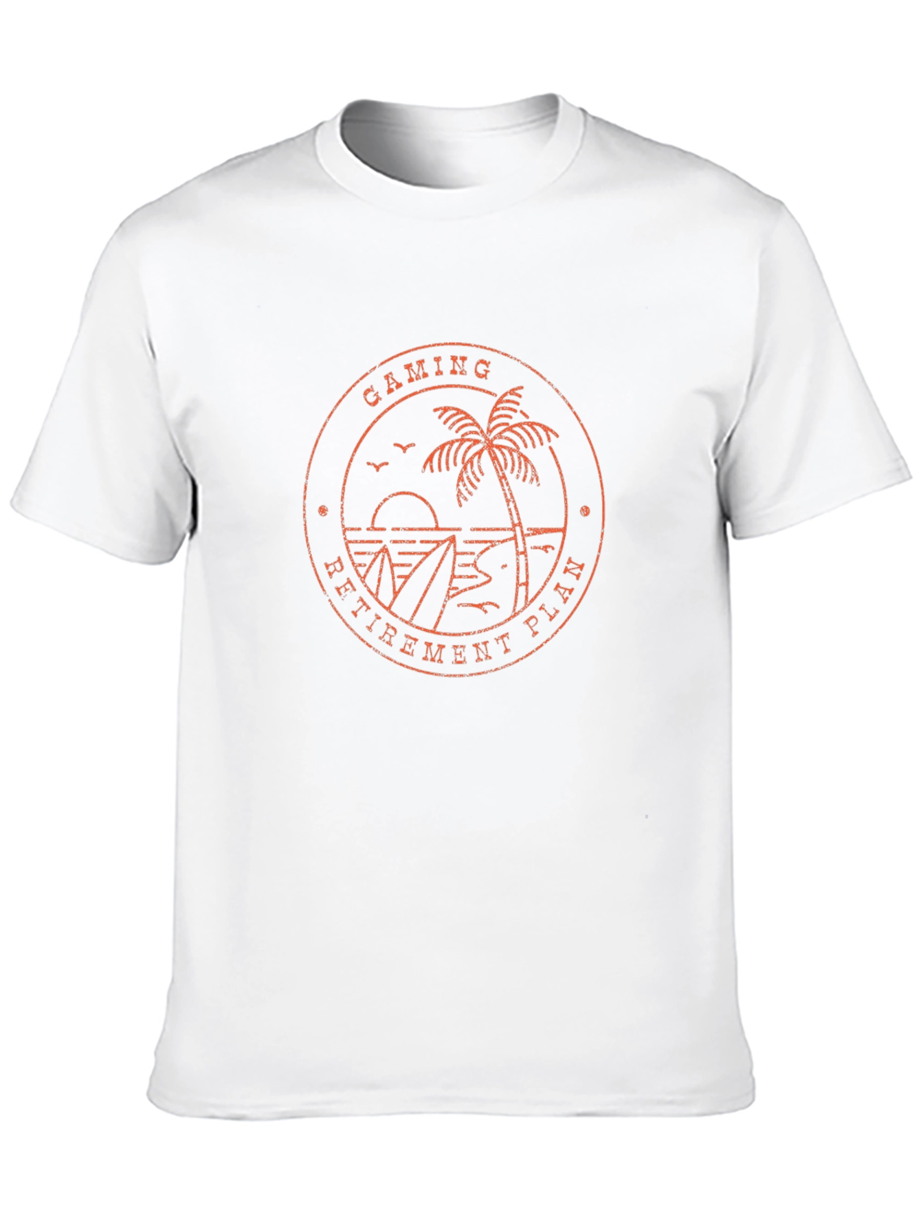 Gaming Retirement Plan T-Shirt - Beach Design