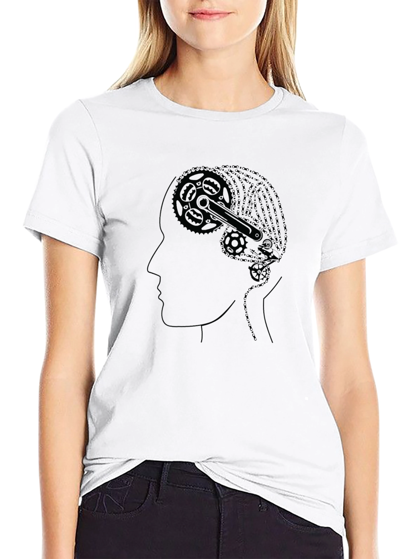 Gear Head Tee - Bicycle Brain T-Shirt