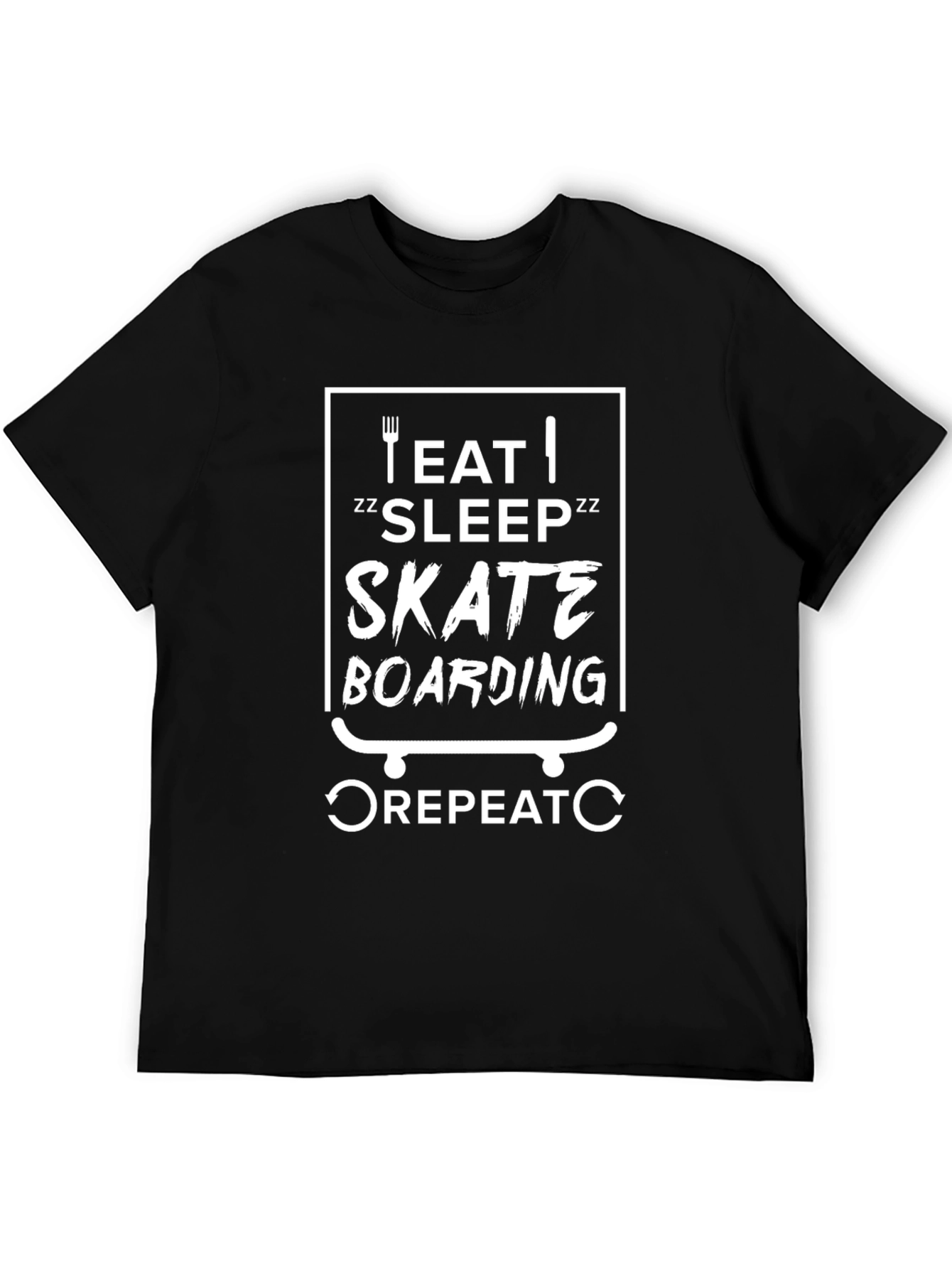 Eat Sleep Skateboarding T-Shirt - Skater Lifestyle Tee