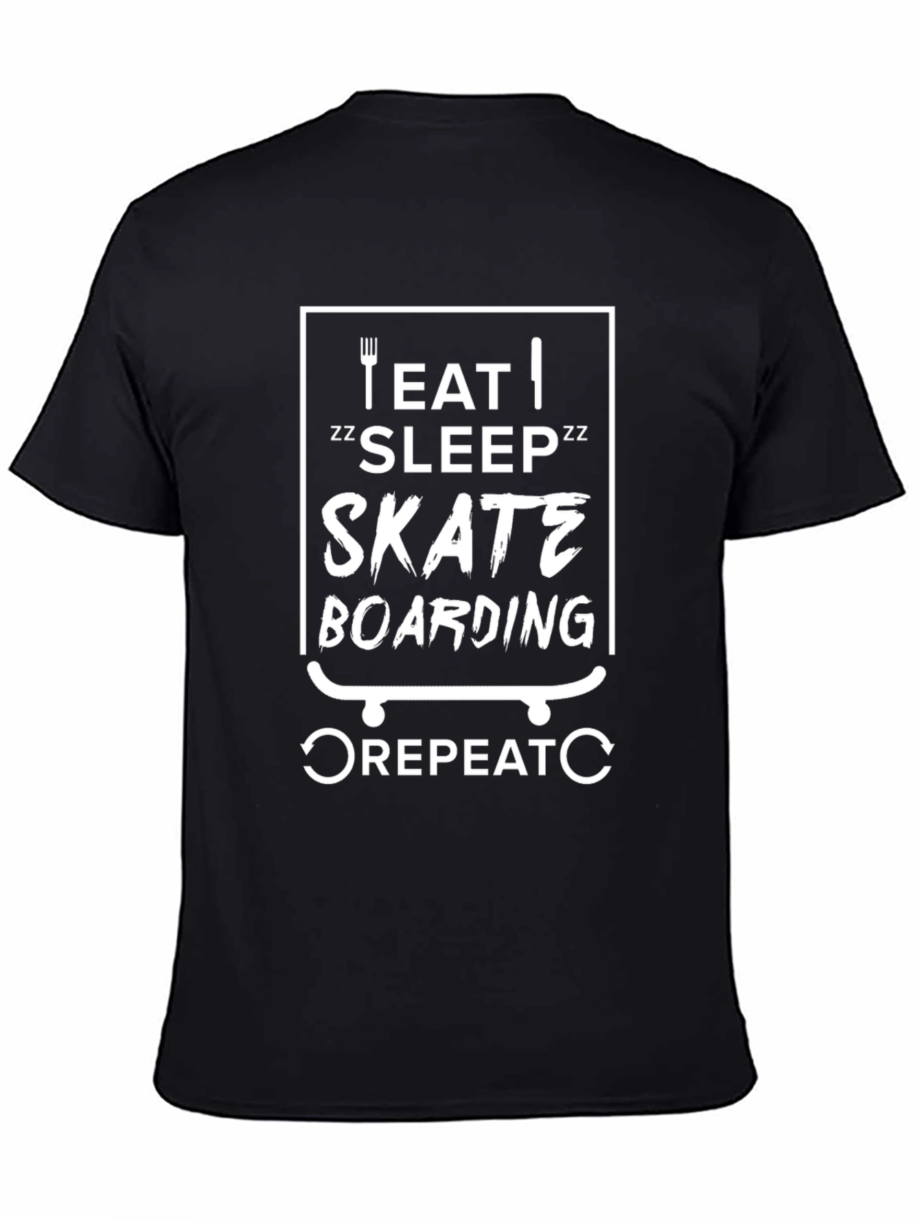 Eat Sleep Skateboarding T-Shirt - Skater Lifestyle Tee