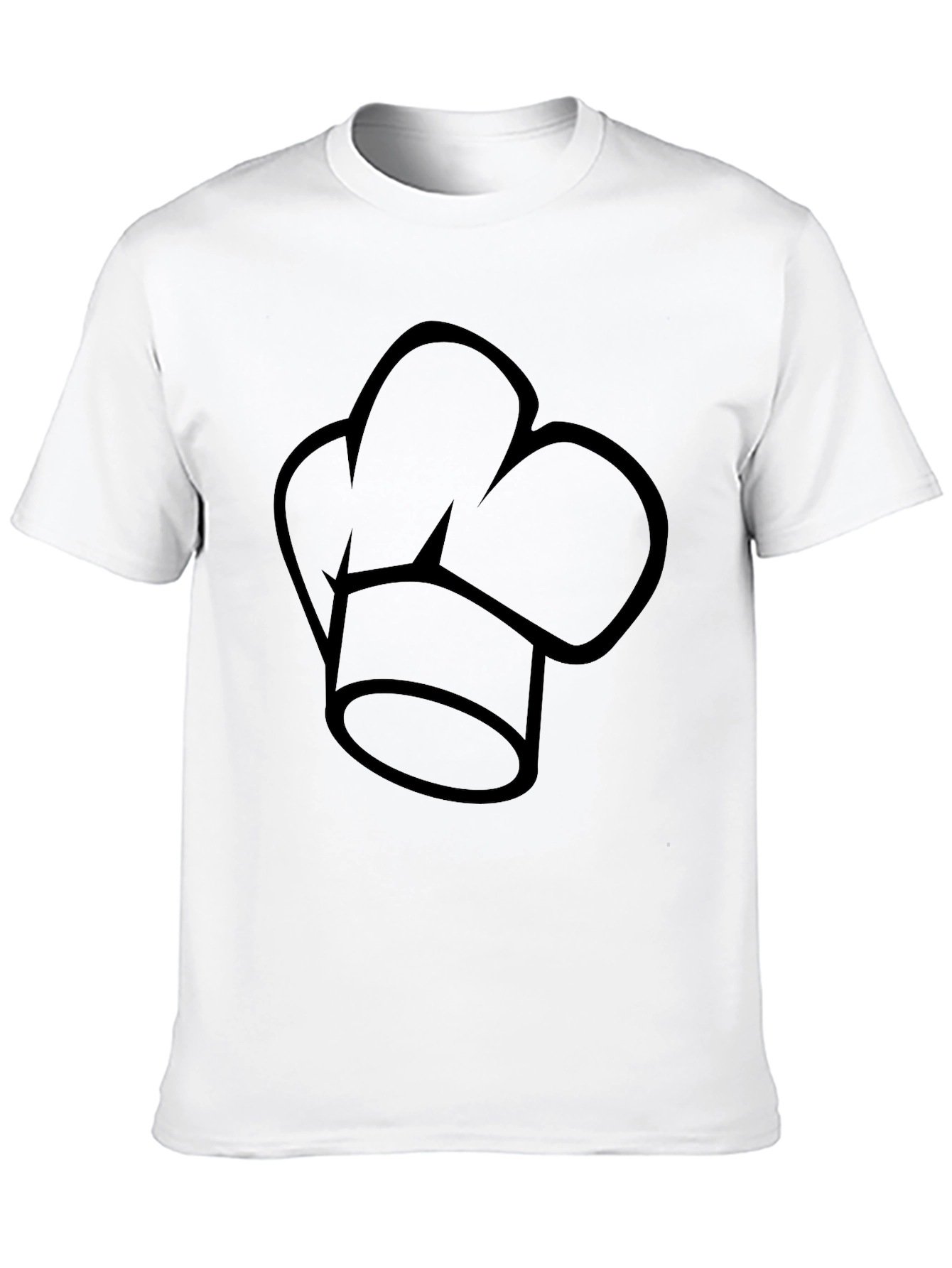 Chef Hat Graphic Black T-Shirt - Culinary Apparel
