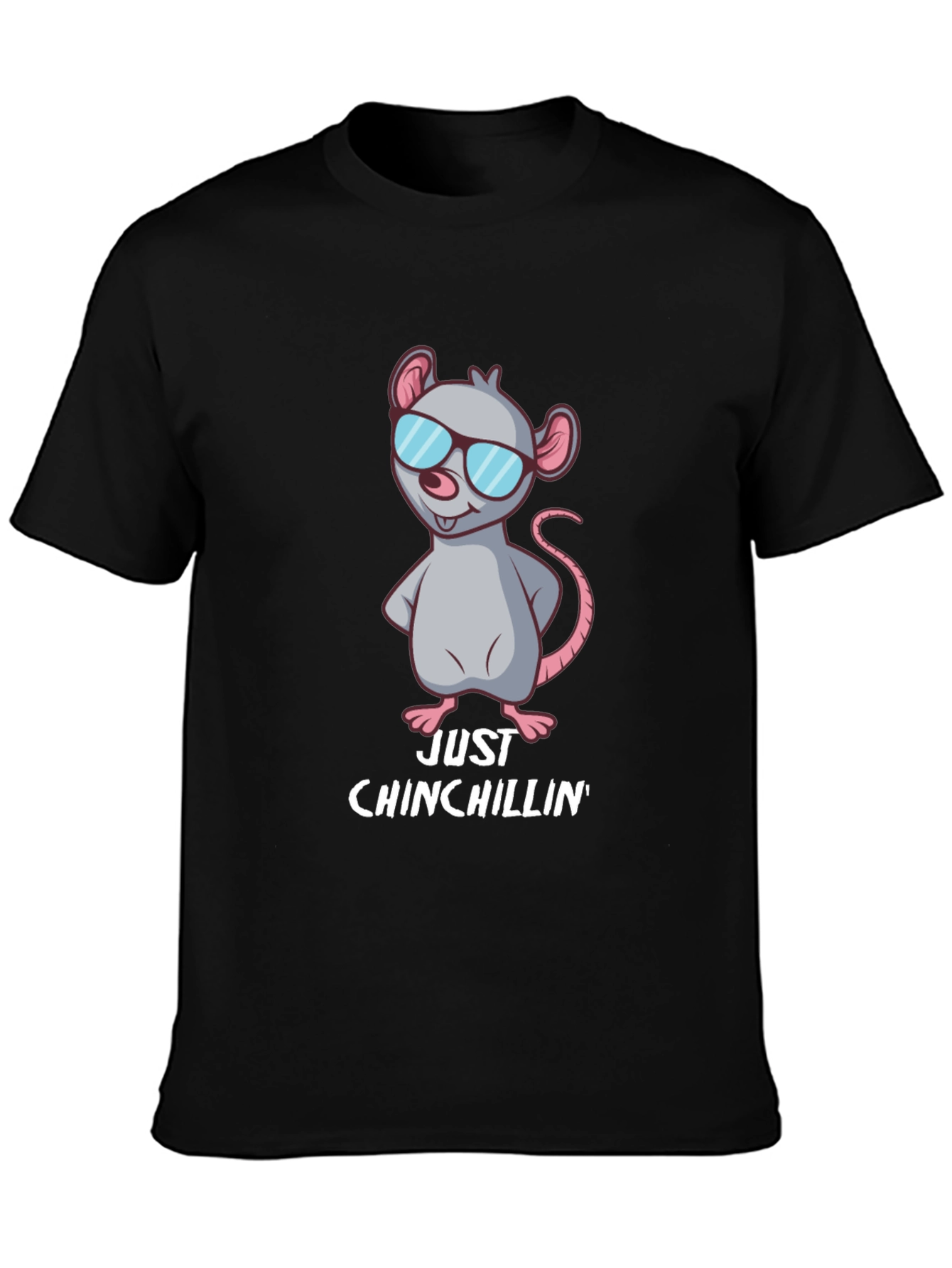 Just Chinchillin Tee - Cool Chinchilla Design