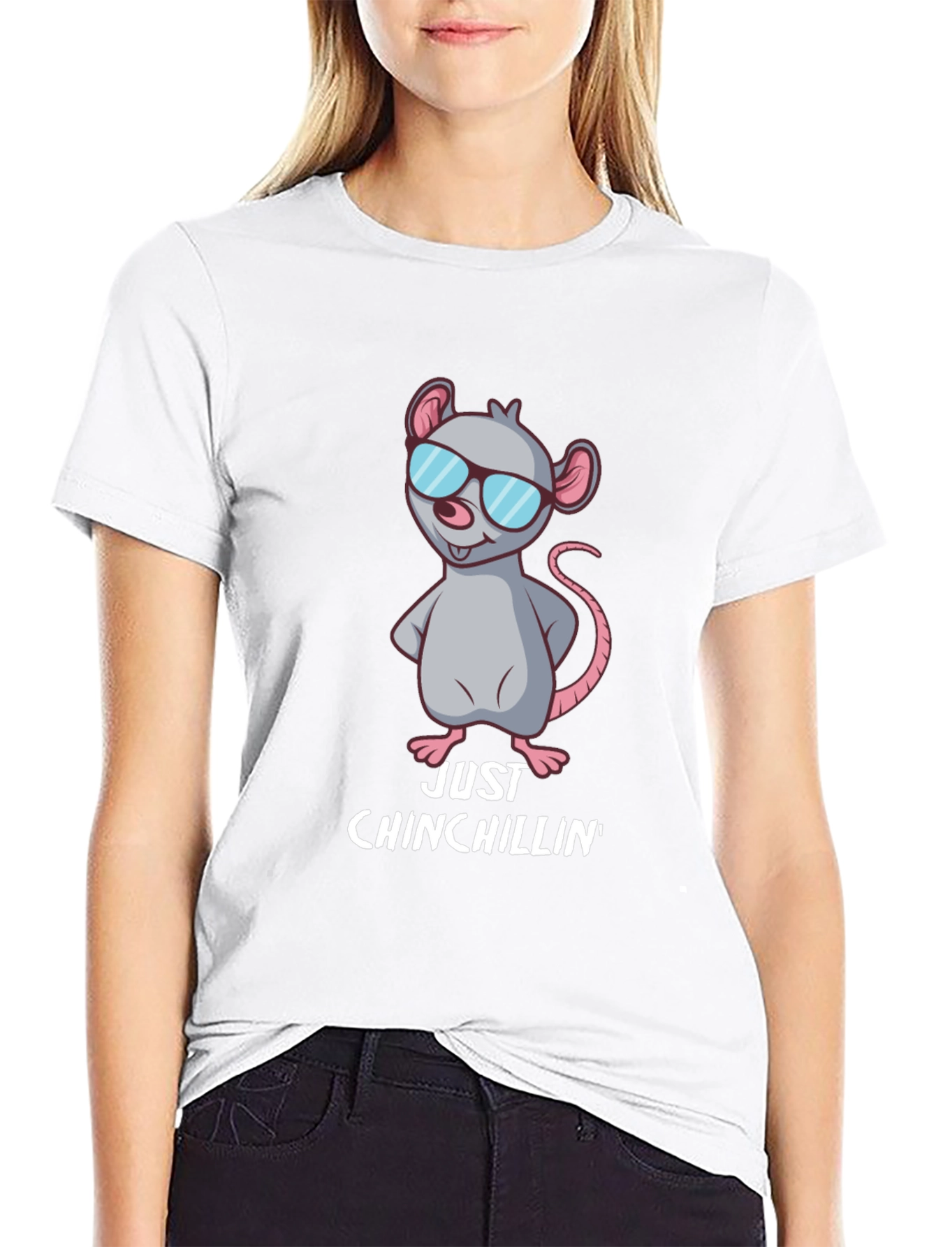 Just Chinchillin Tee - Cool Chinchilla Design