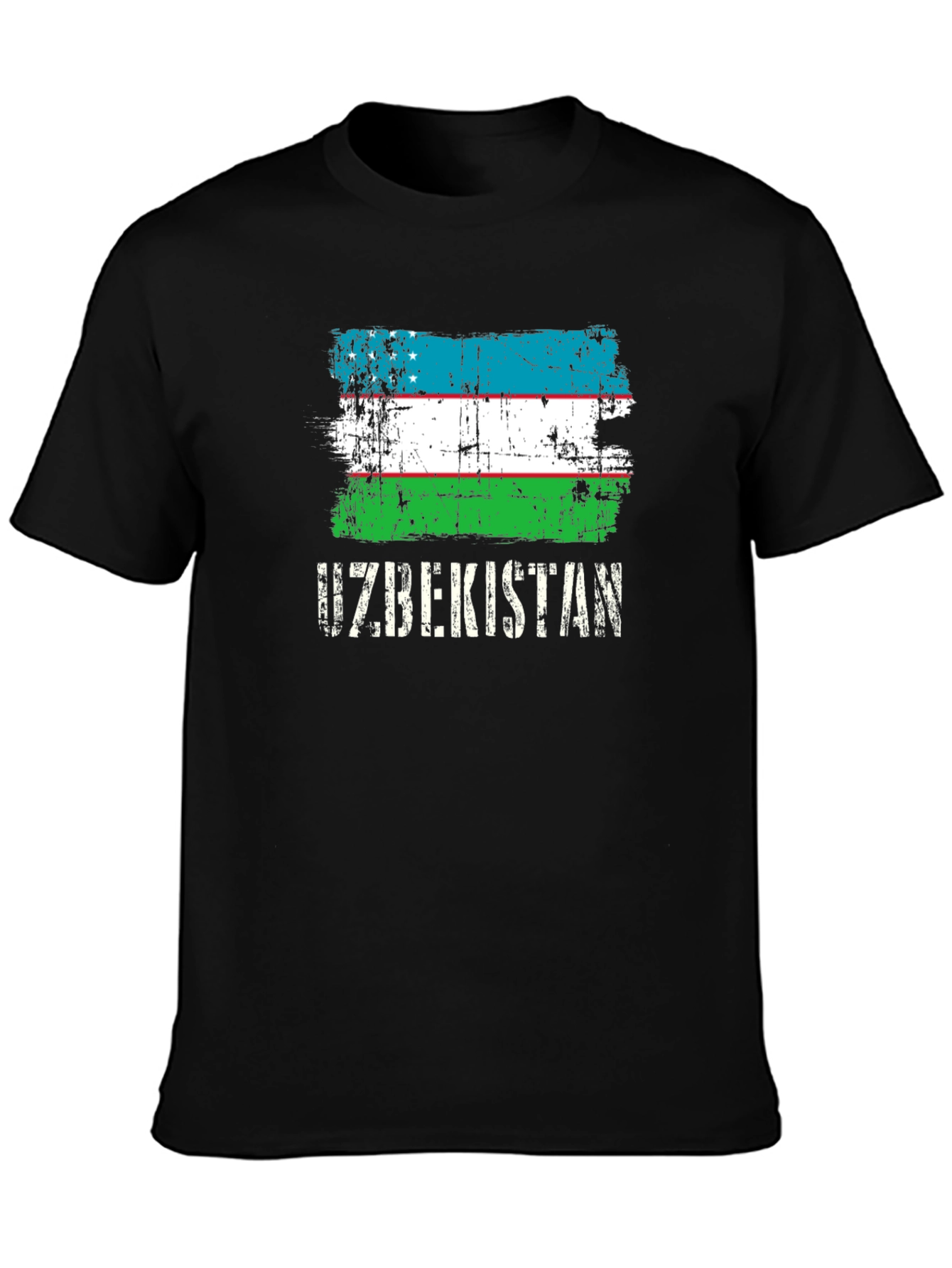 Uzbekistan Flag Graphic T-Shirt