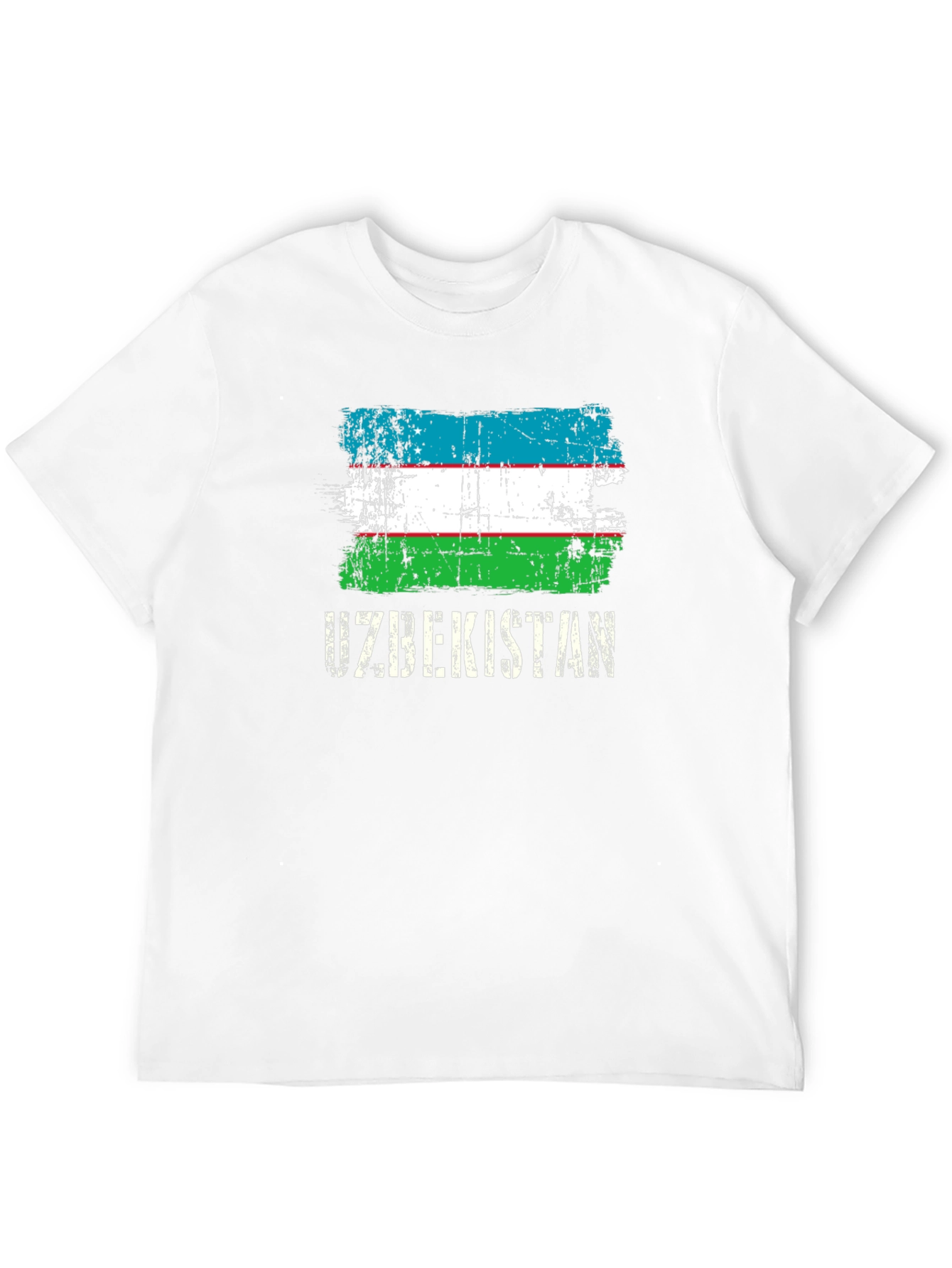 Uzbekistan Flag Graphic T-Shirt