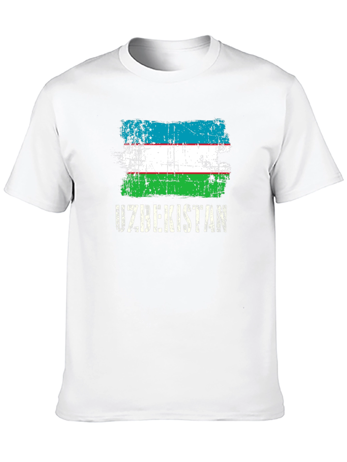 Uzbekistan Flag Graphic T-Shirt