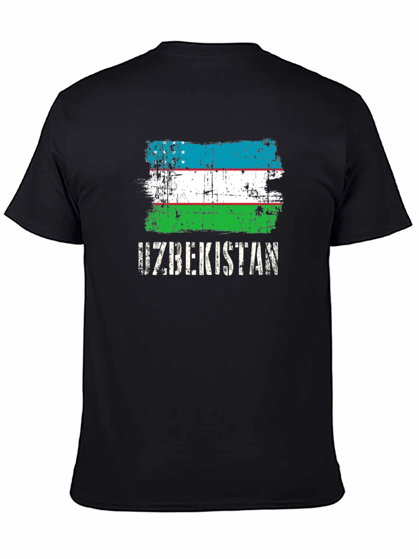 Uzbekistan Flag Graphic T-Shirt