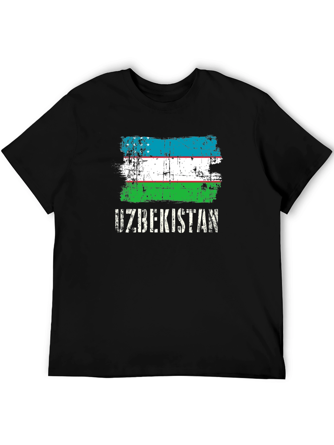 Uzbekistan Flag Graphic T-Shirt
