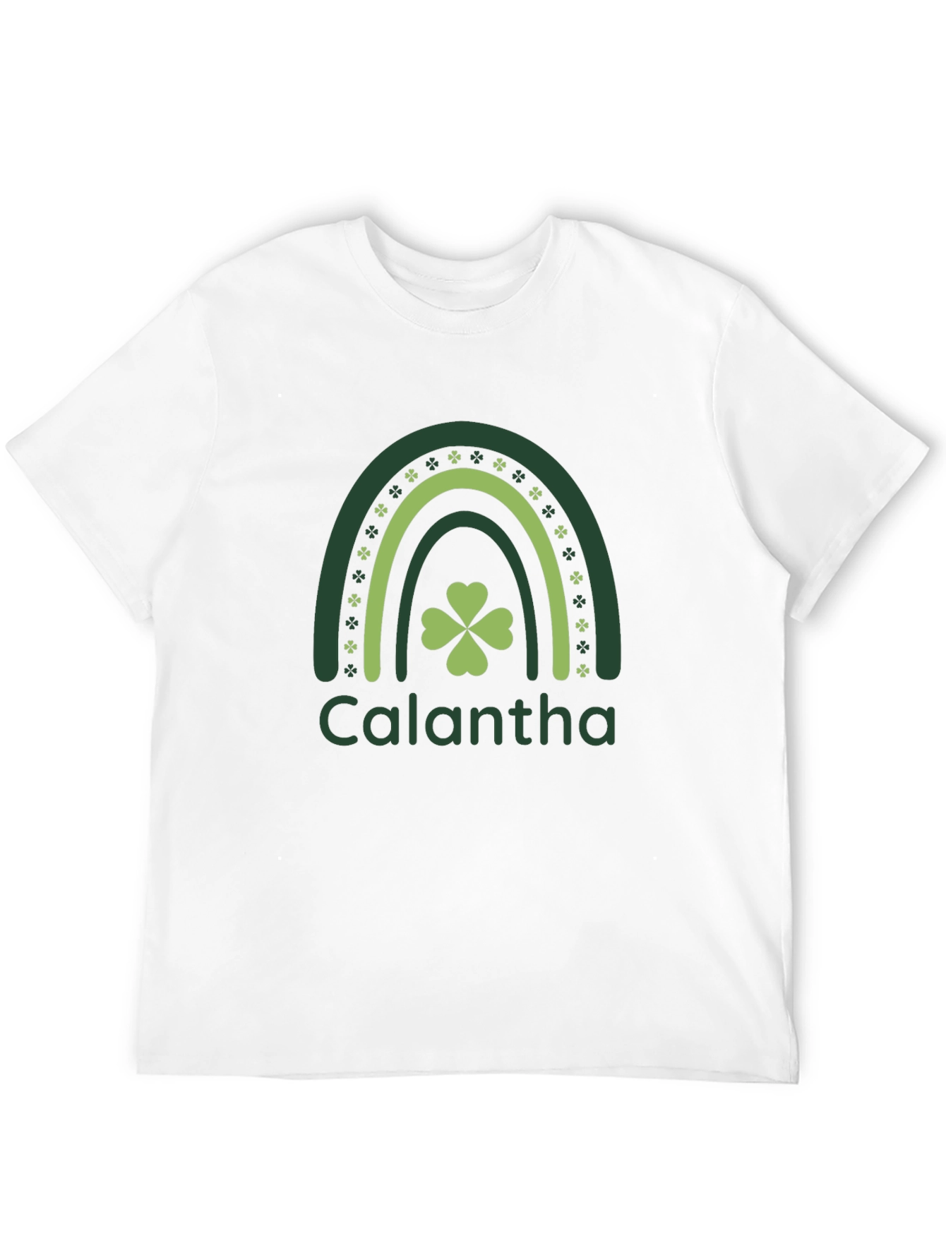 Calantha Rainbow Shamrock St. Patricks Day T-Shirt