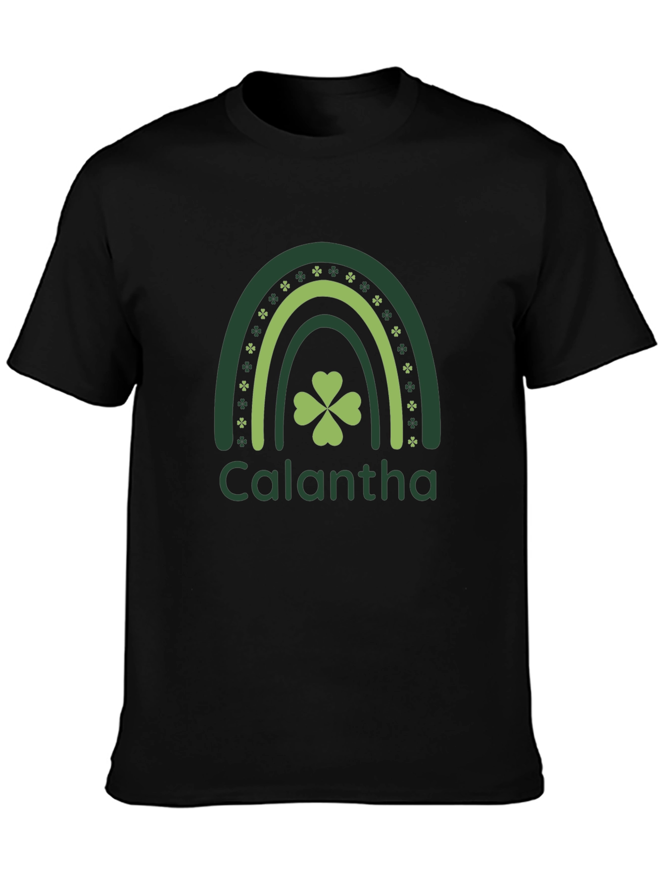 Calantha Rainbow Shamrock St. Patricks Day T-Shirt