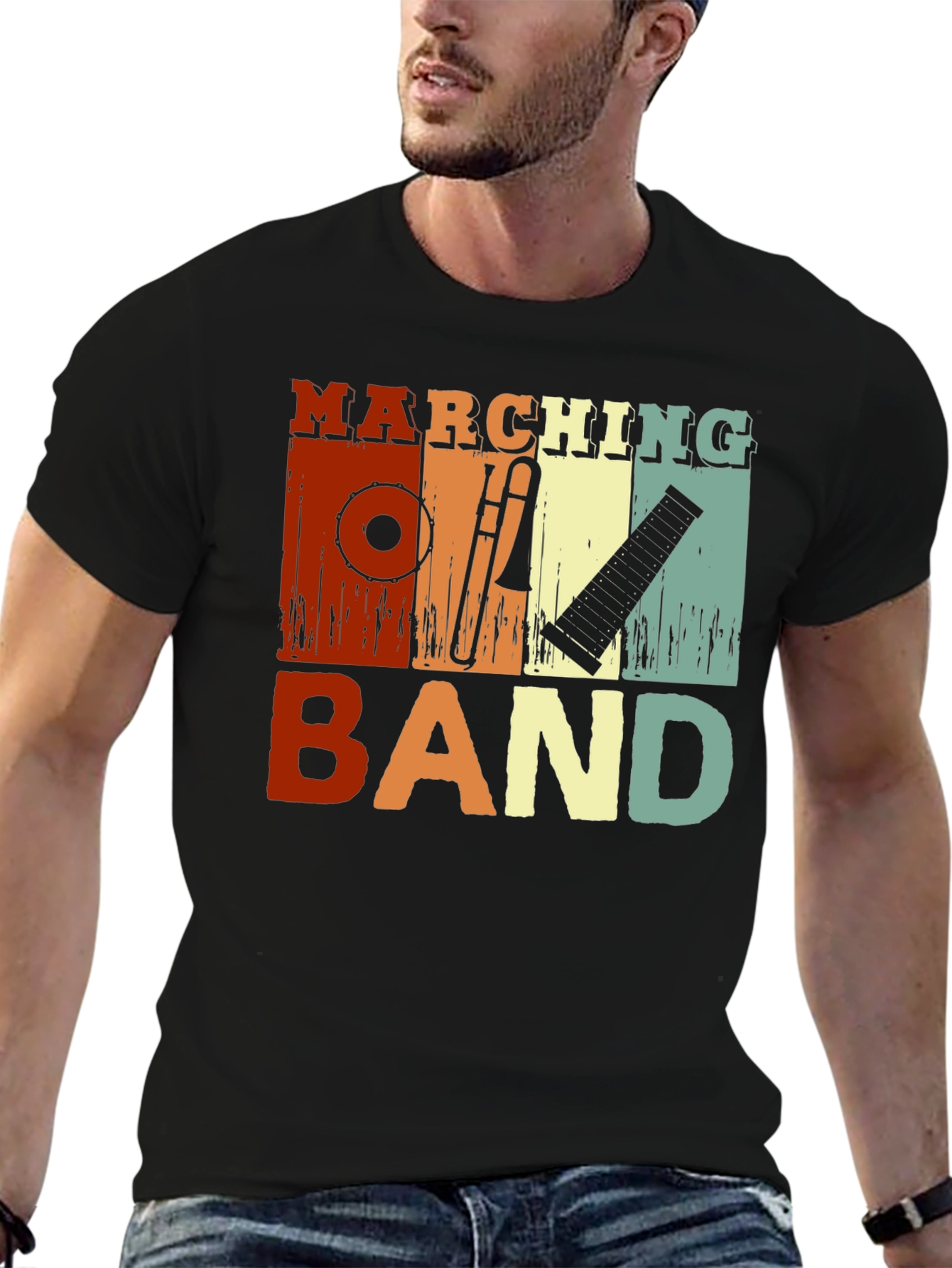 Marching Band Instrument Graphic Tee