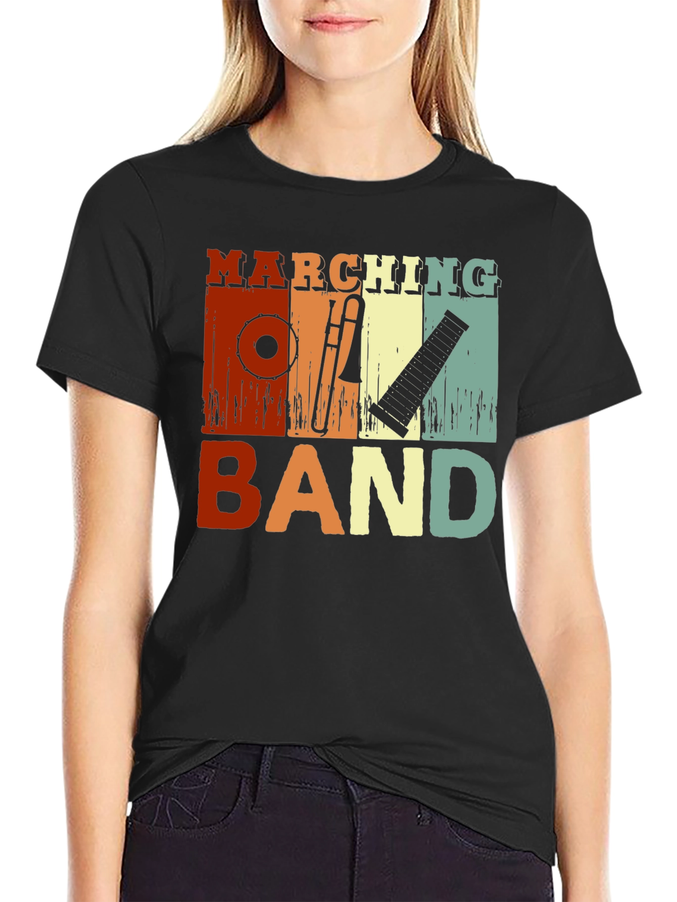 Marching Band Instrument Graphic Tee