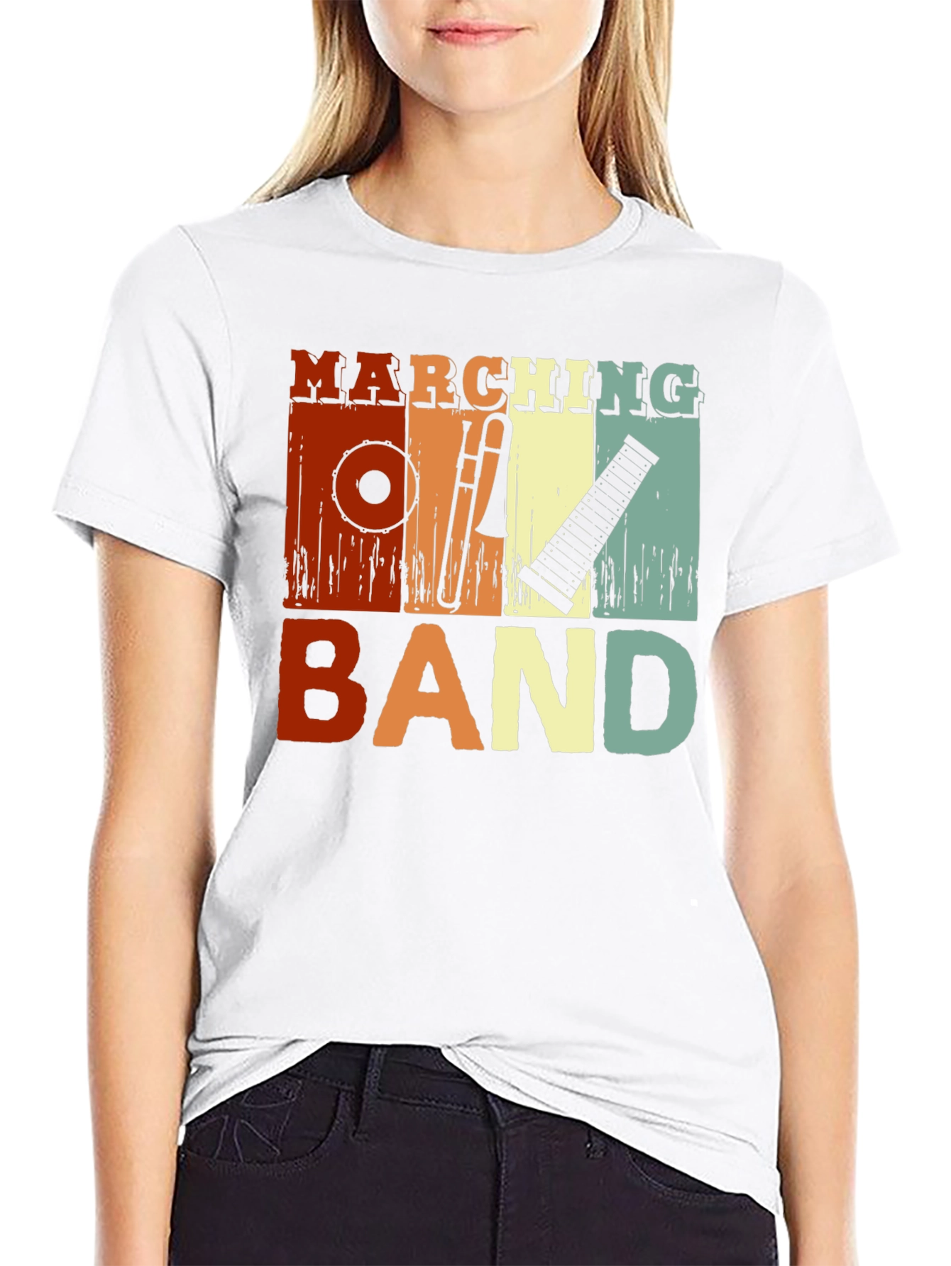Marching Band Instrument Graphic Tee