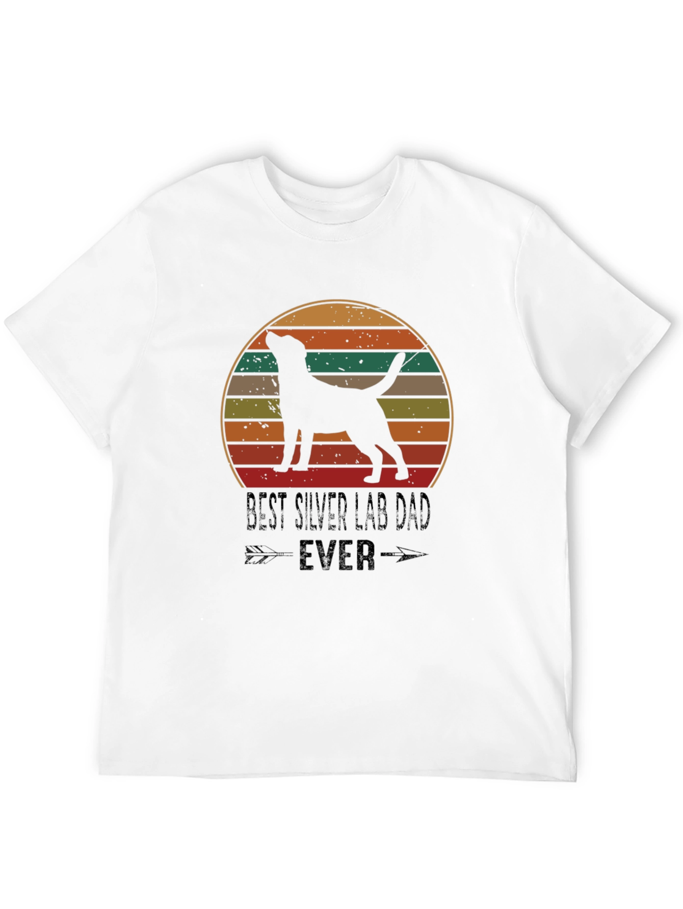 Best Silver Lab Dad Ever T-Shirt
