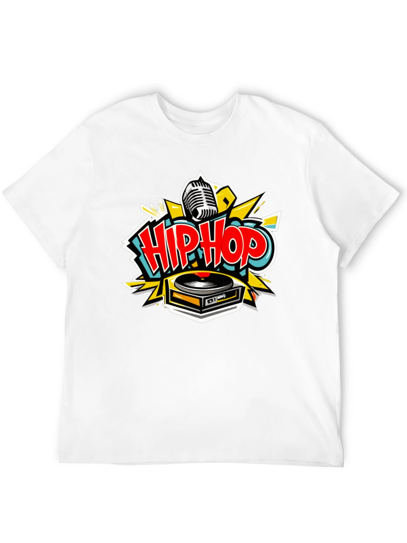 Hip Hop Graphic Print T-Shirt