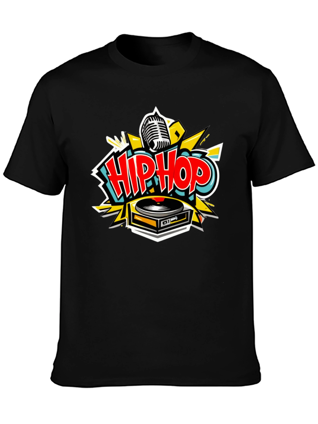 Hip Hop Graphic Print T-Shirt