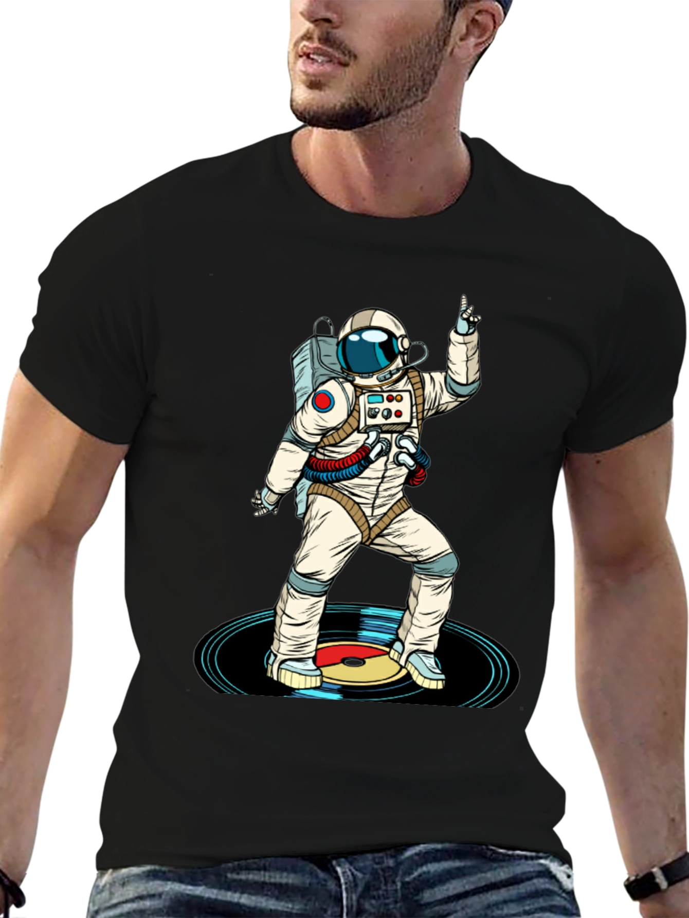 Astronaut DJ Graphic T-Shirt