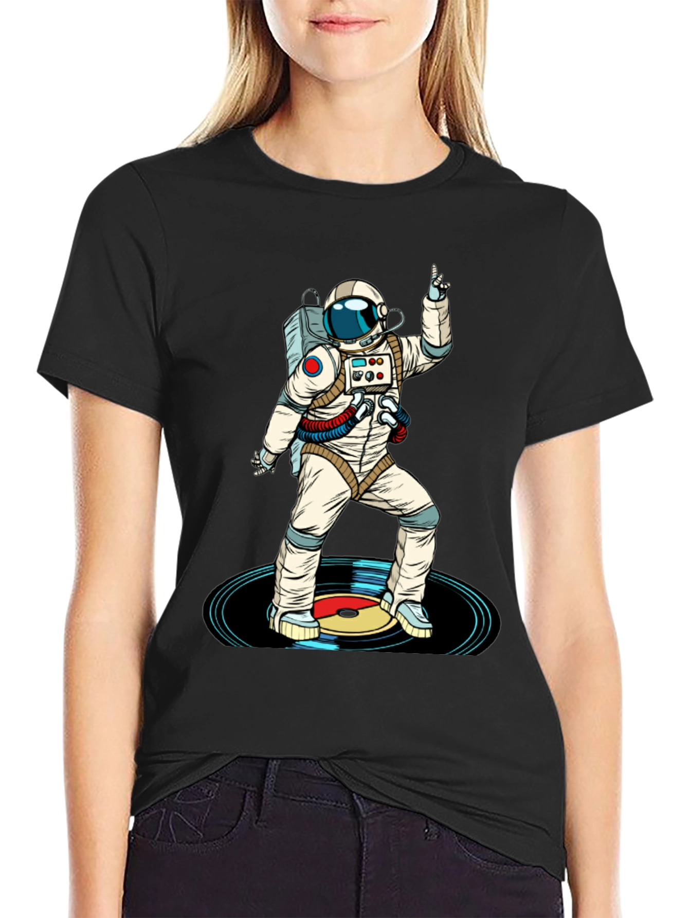 Astronaut DJ Graphic T-Shirt
